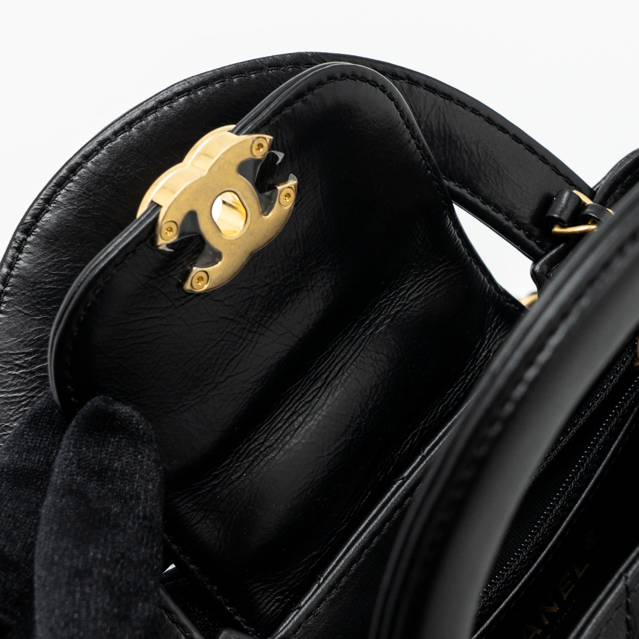 chanel-23k-mini-shopping-bag-calfskin-black-brushed-ghwmicrochip