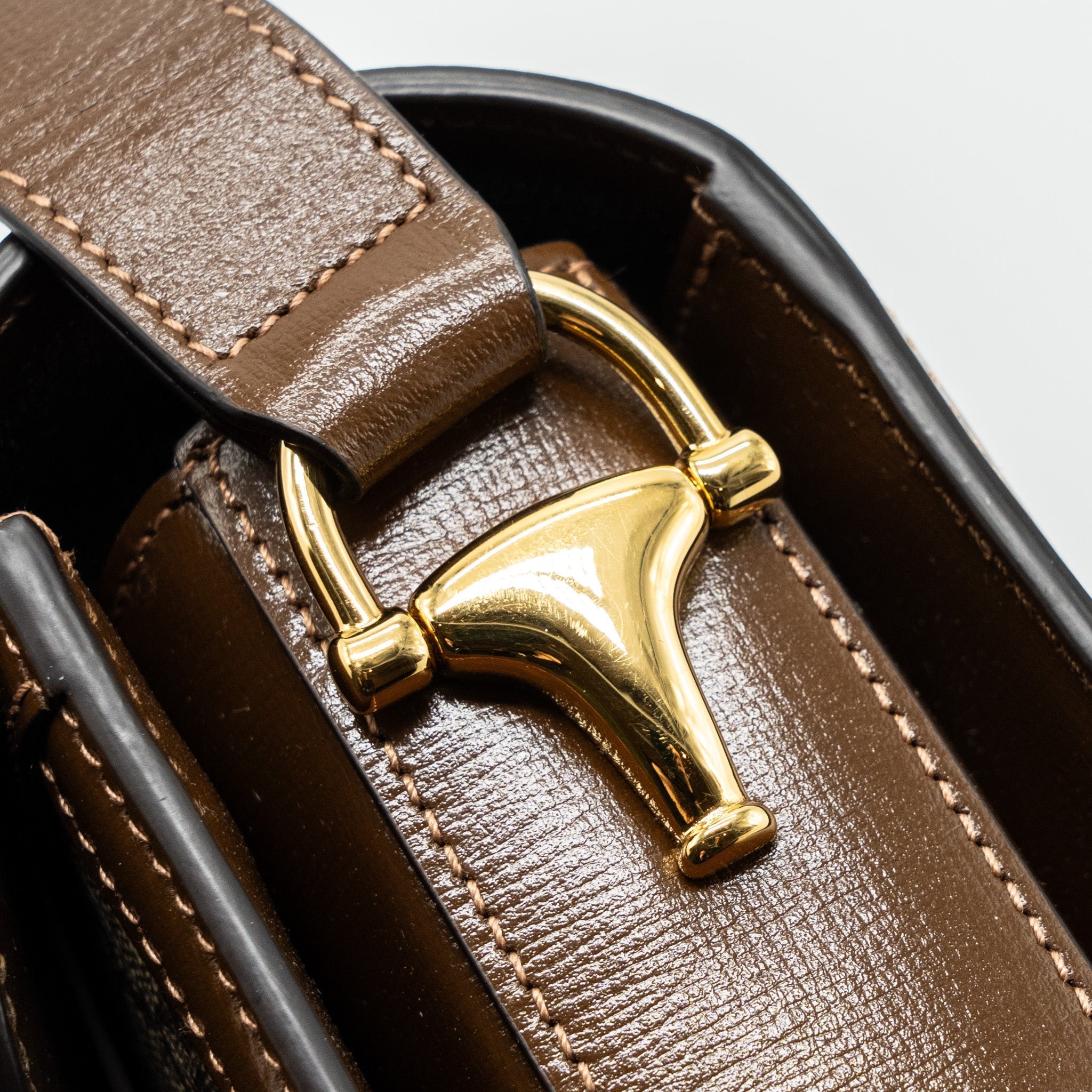 gucci-horsebit-1955-shoulder-bag-gg-supreme-canvas-leather-brown-ghw-1