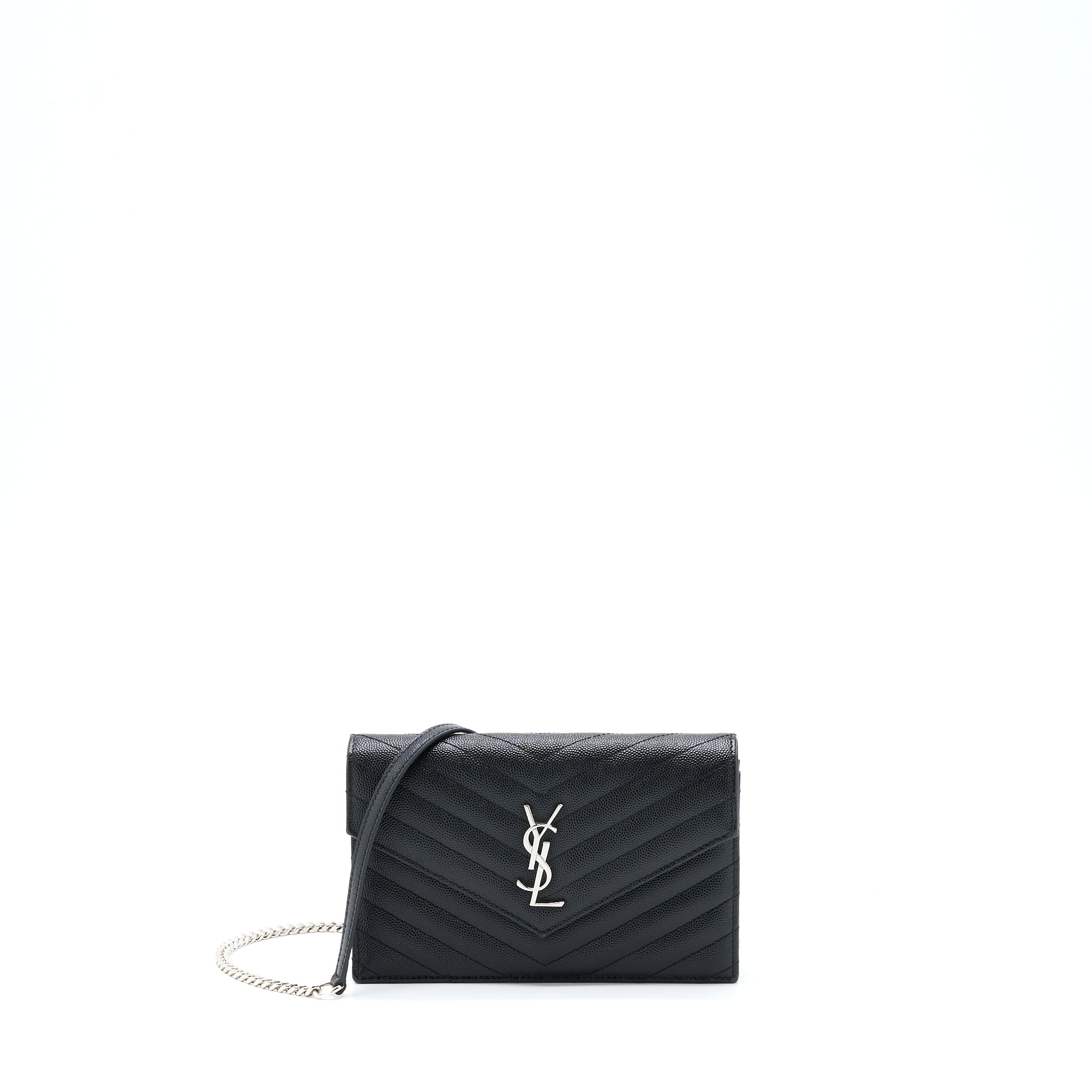 saint-laurent-ysl-envelop-chain-wallet-caviar-black-shw