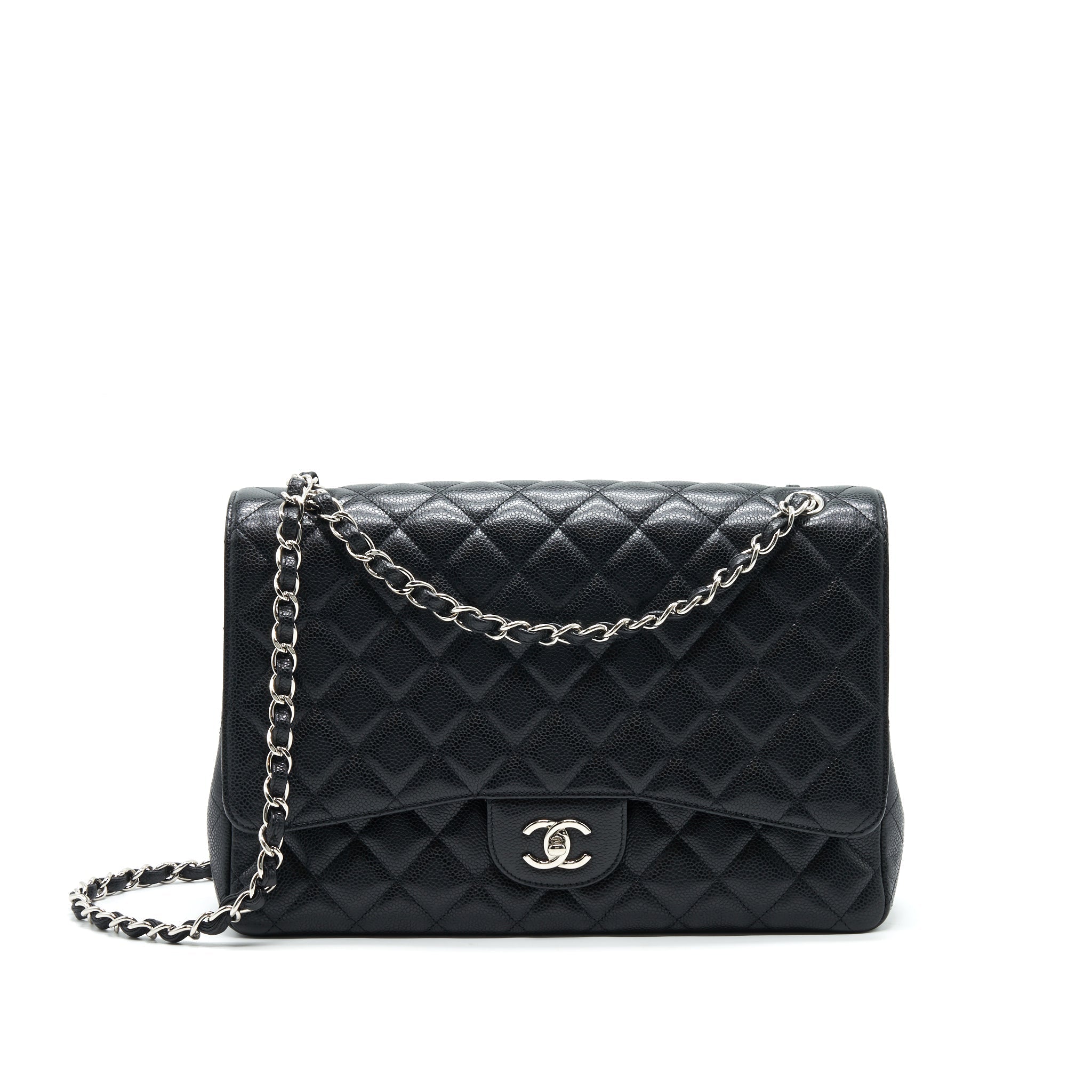 chanel-cavier-classic-maxi-single-flap-bag-black-shw