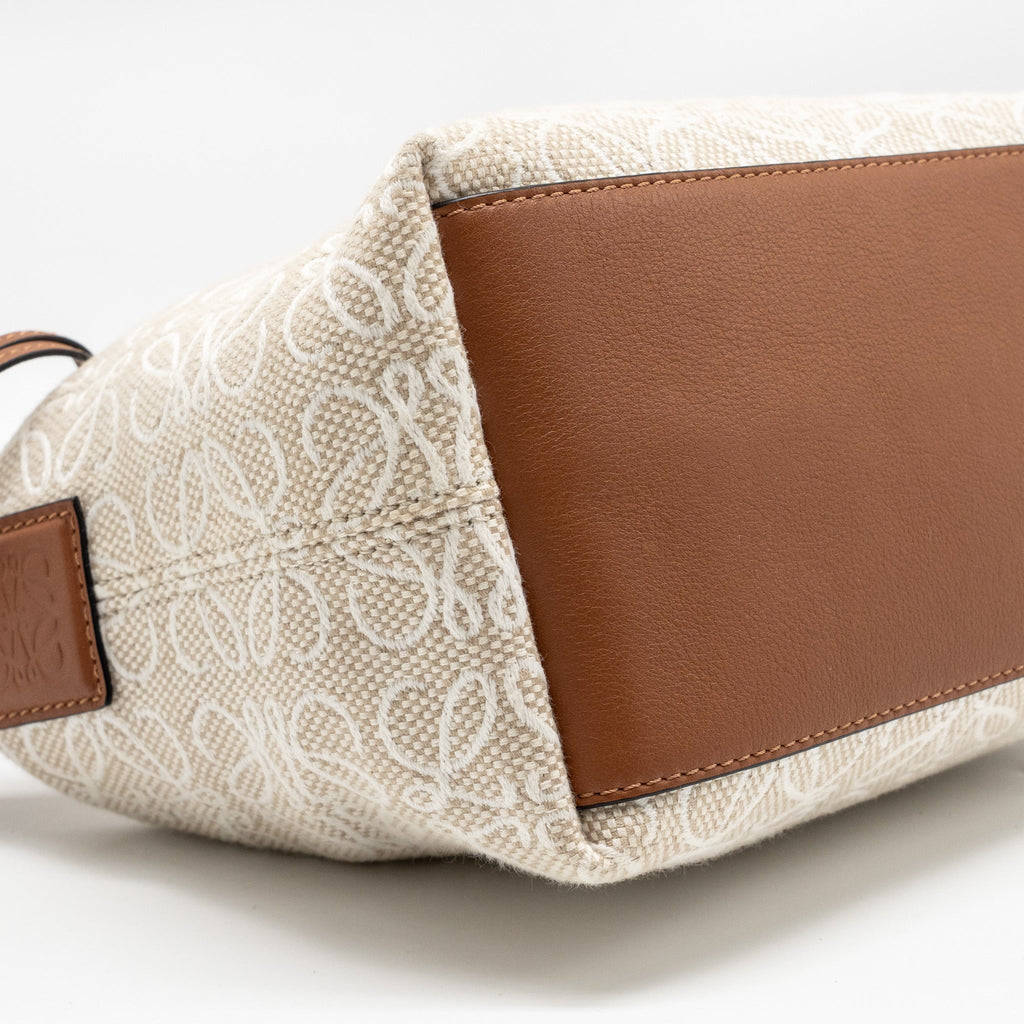 loewe-small-cubi-bag-anagram-jacquard-calfskin-beige-brown-ghw-1