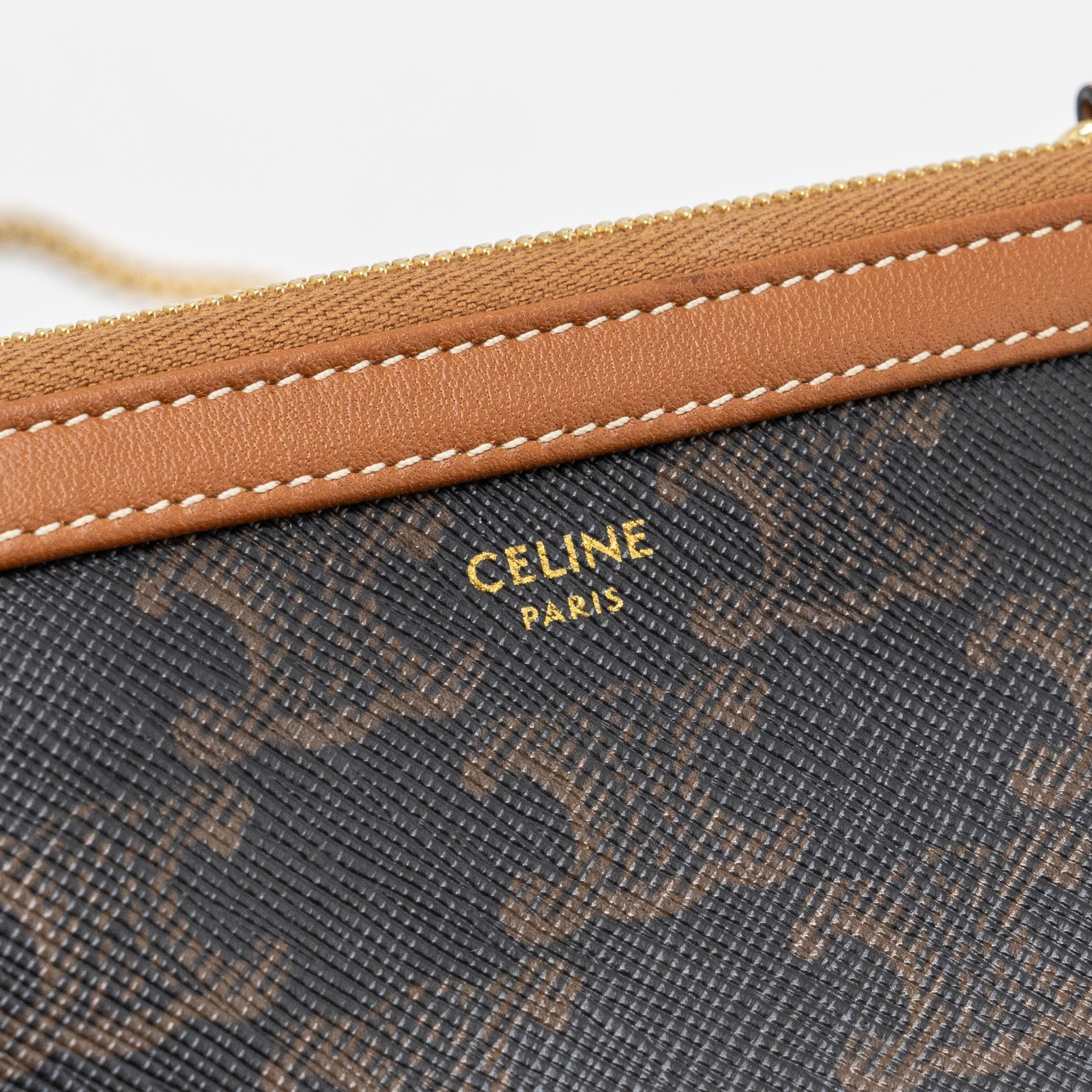 celine-clutch-with-chain-triomphe-canvas-lambskin-tan-ghw