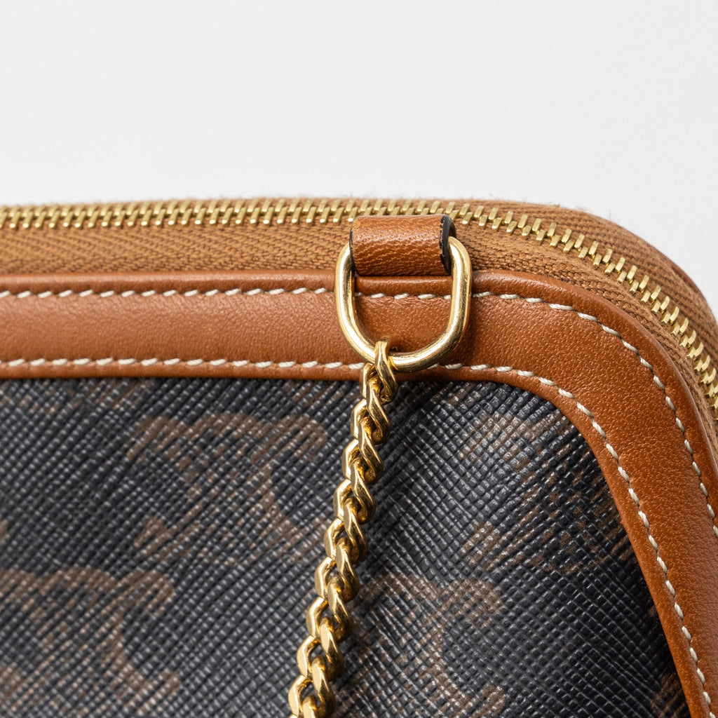 celine-clutch-with-chain-triomphe-canvas-lambskin-tan-ghw