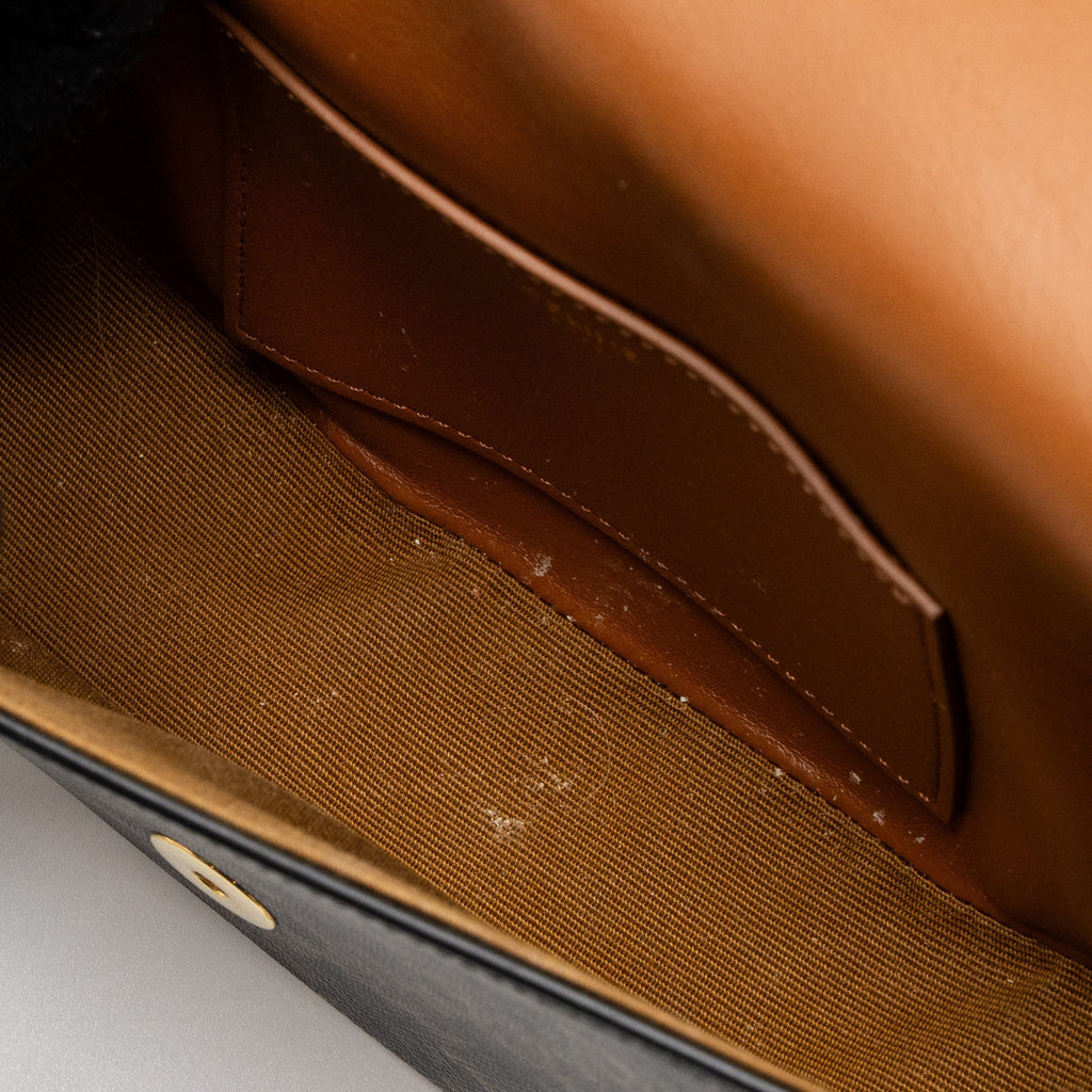 celine-clutch-on-strap-tabou-calfskin-triomphe-canvas-tan-ghw