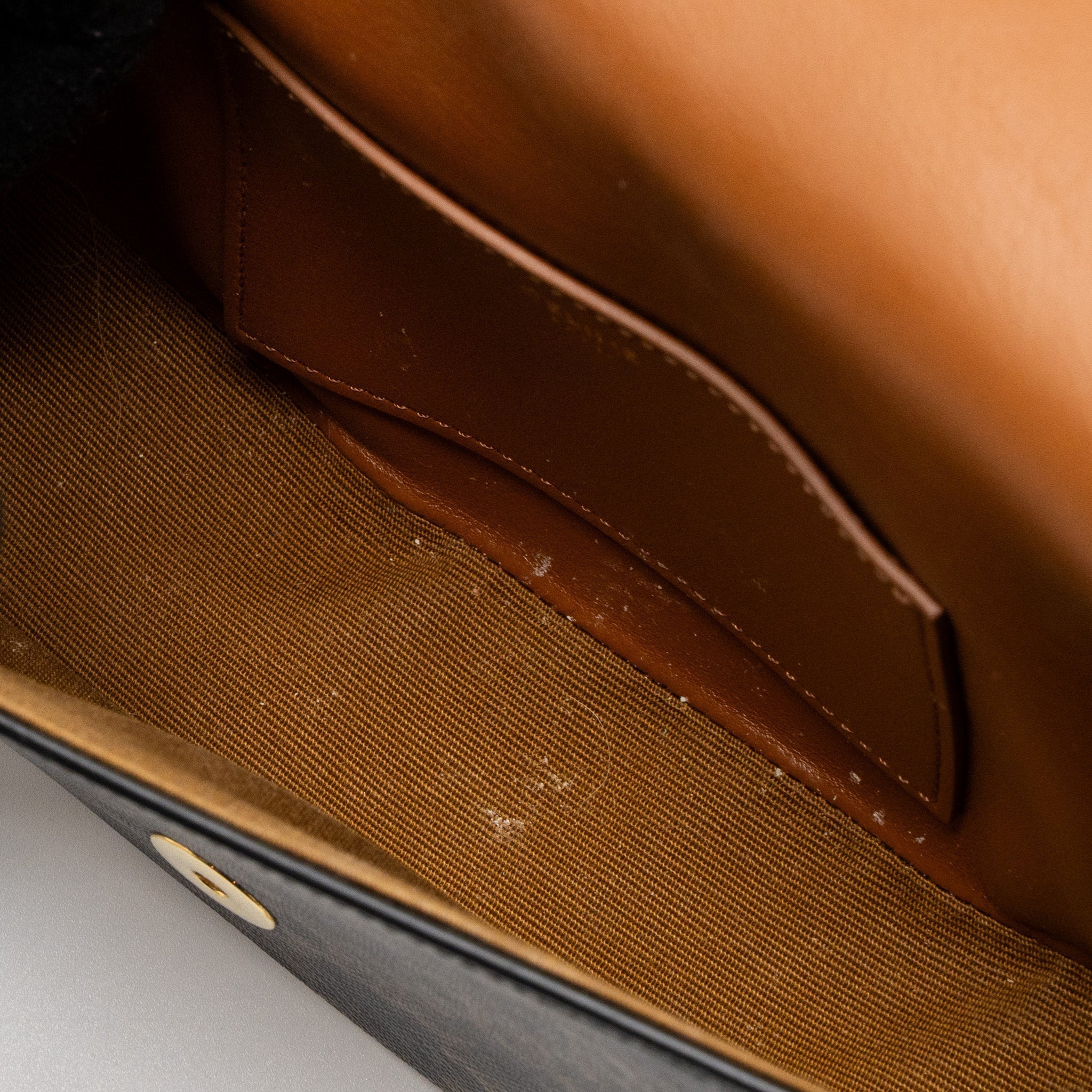 celine-clutch-on-strap-tabou-calfskin-triomphe-canvas-tan-ghw