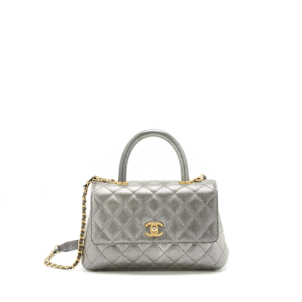 chanel-small-coco-handle-24cm-caviar-metallic-silver-ghw