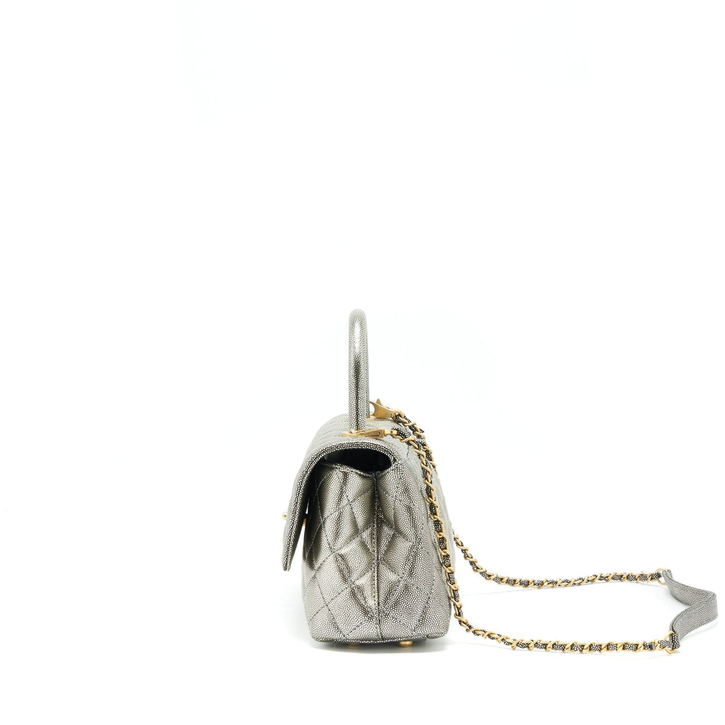 chanel-small-coco-handle-24cm-caviar-metallic-silver-ghw