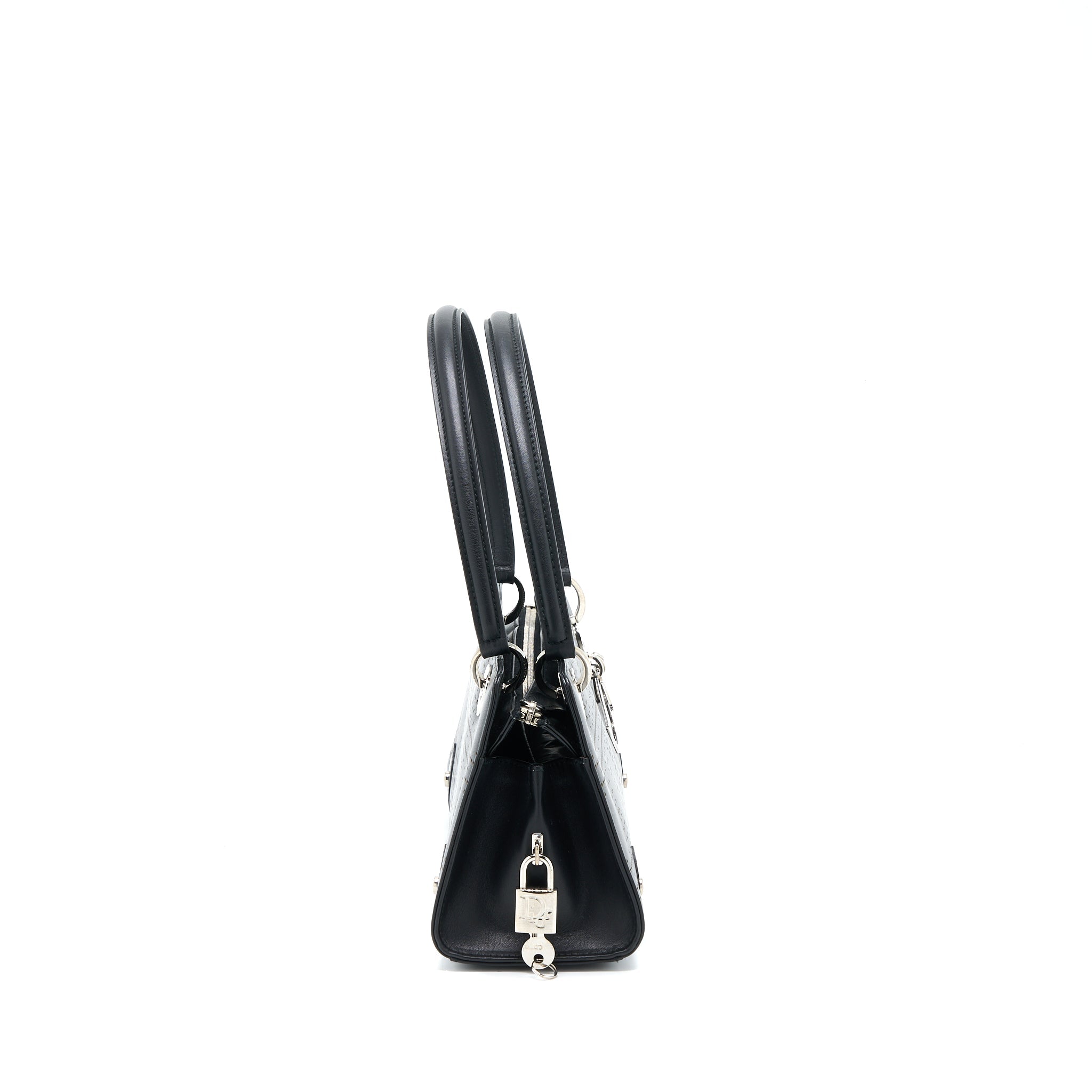 dior-vintage-lady-dior-long-cuir-bag-calfskin-black-shw