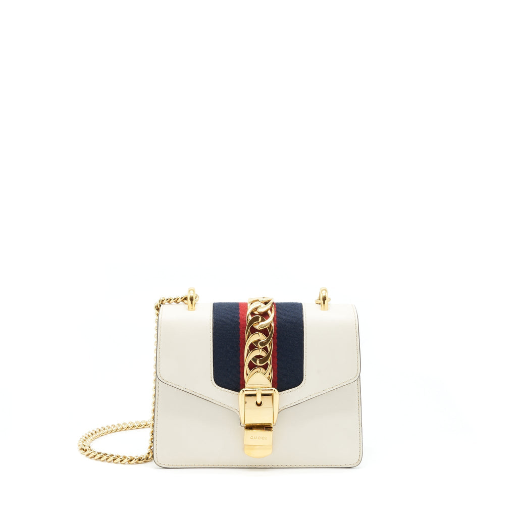 gucci-mini-sylvie-chain-bag-white-ghw-1