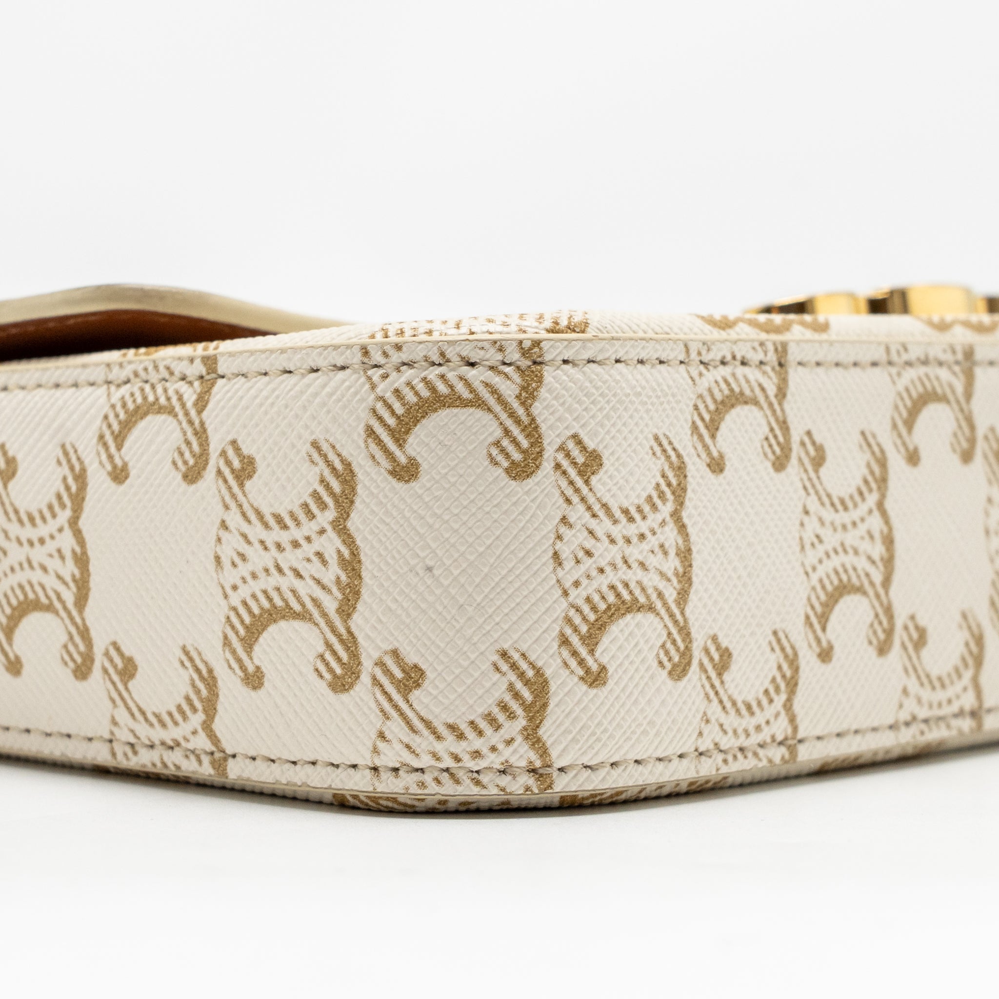 celine-triomphe-shouder-bag-triomphe-canvas-calfskin-white-ghw