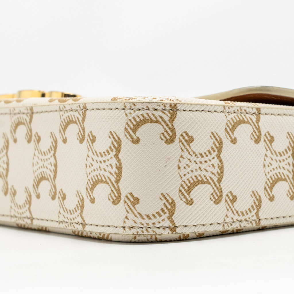 celine-triomphe-shouder-bag-triomphe-canvas-calfskin-white-ghw