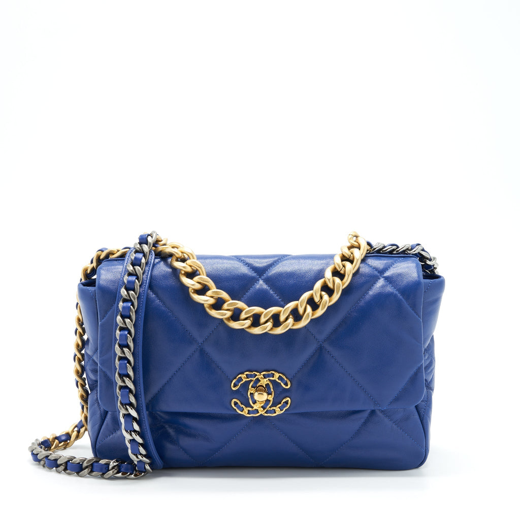 chanel-medium-19-bag-blue-goatskin-gold-silver-hardware