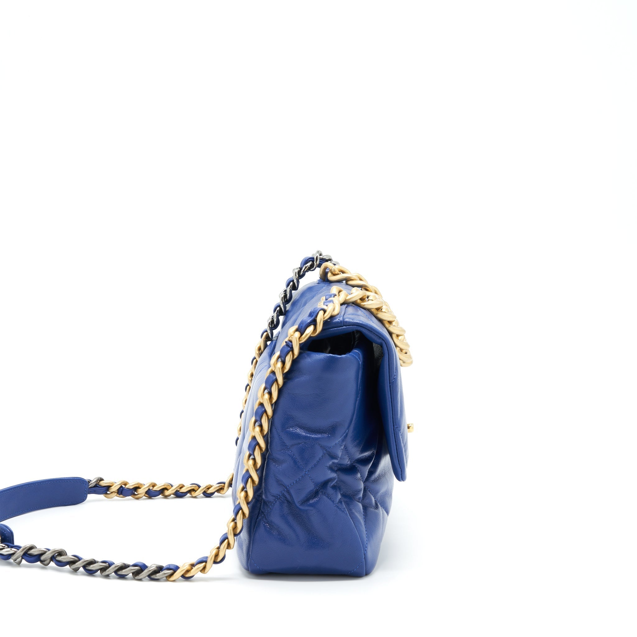 chanel-medium-19-bag-blue-goatskin-gold-silver-hardware