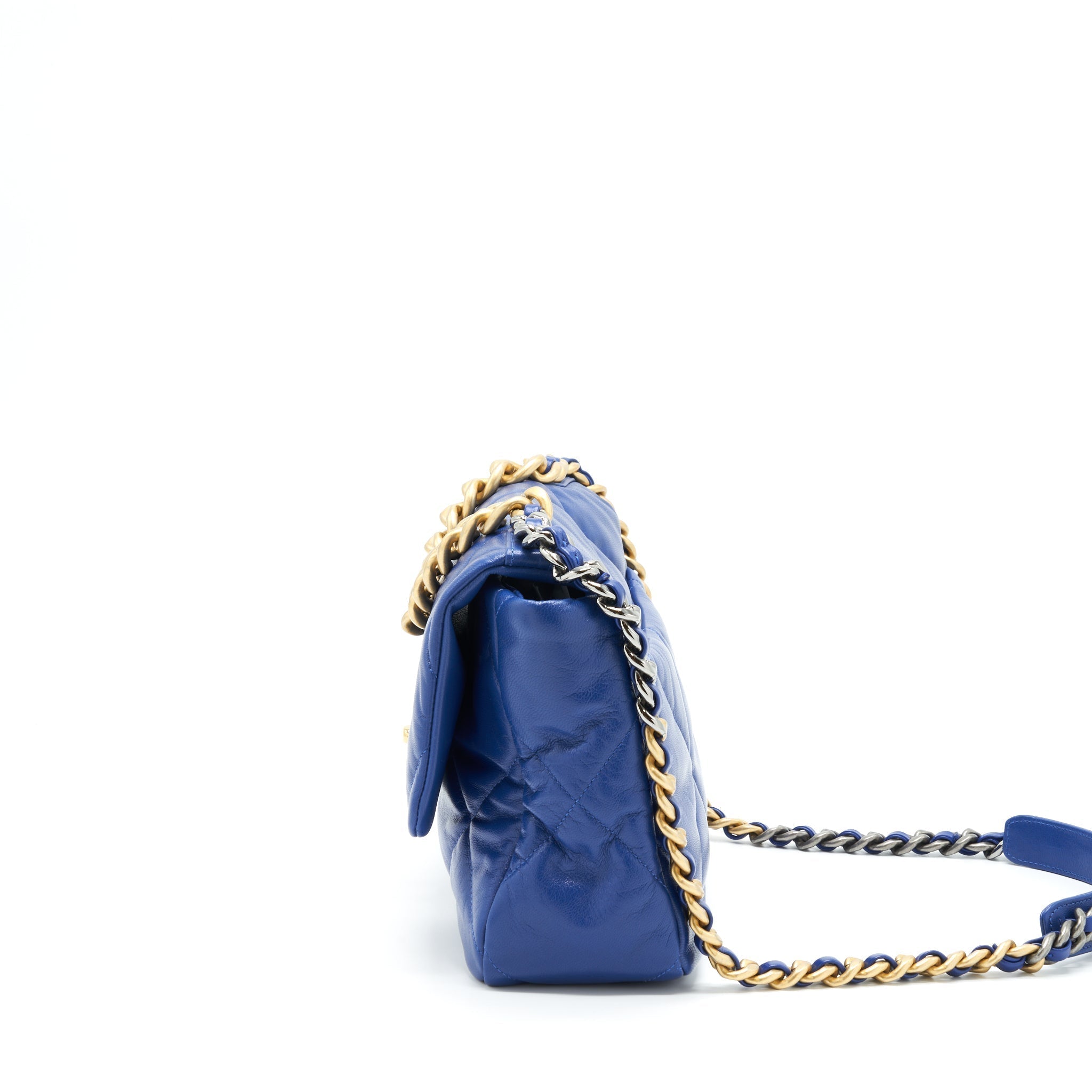 chanel-medium-19-bag-blue-goatskin-gold-silver-hardware