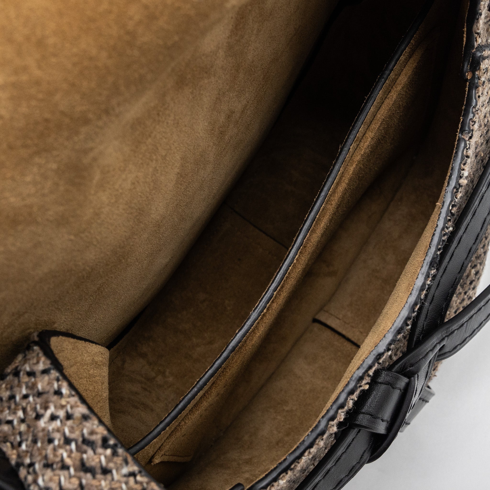loewe-small-gate-bag-calfskin-tweed-tan-ghw