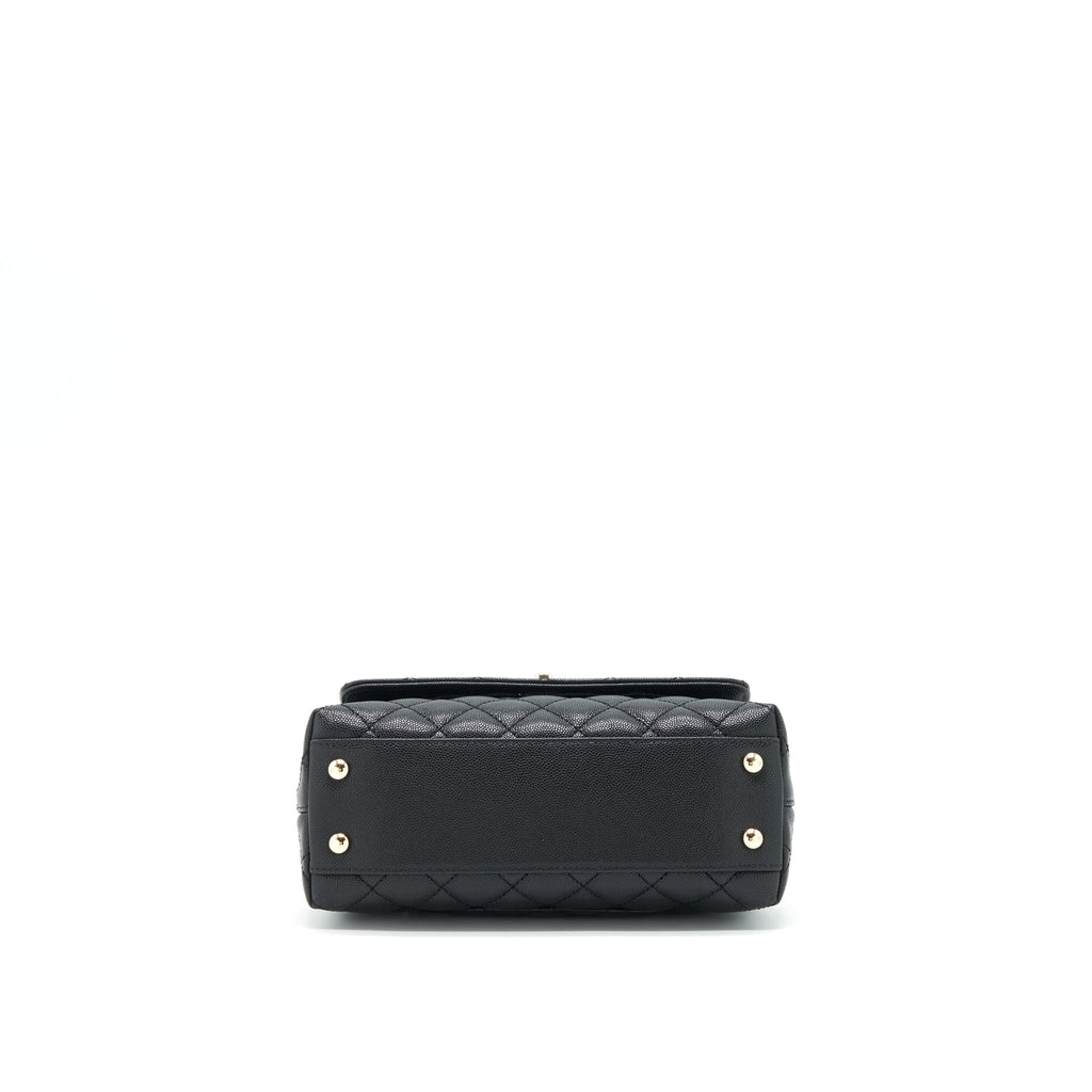 chanel-small-coco-handle-caviar-black-lghw-microchip