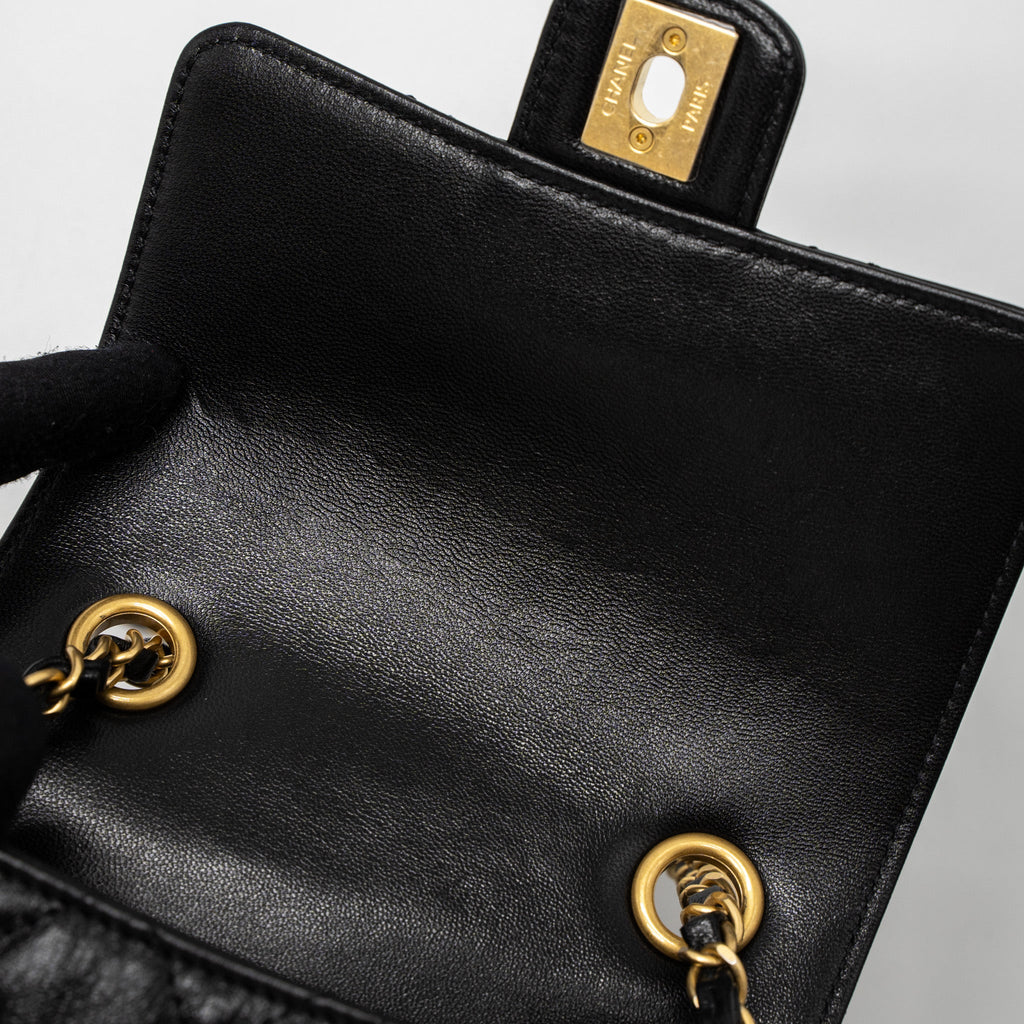 chanel-22k-retro-new-classic-square-mini-flap-bag-goatskin-black-brushed-ghw-microchip
