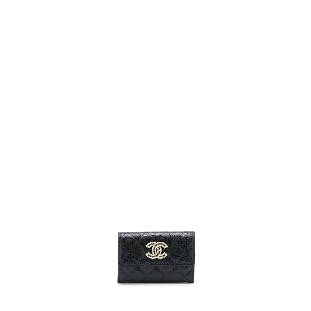 chanel-22s-detailed-logo-mini-flap-card-holder-caviar-black-lghw-1