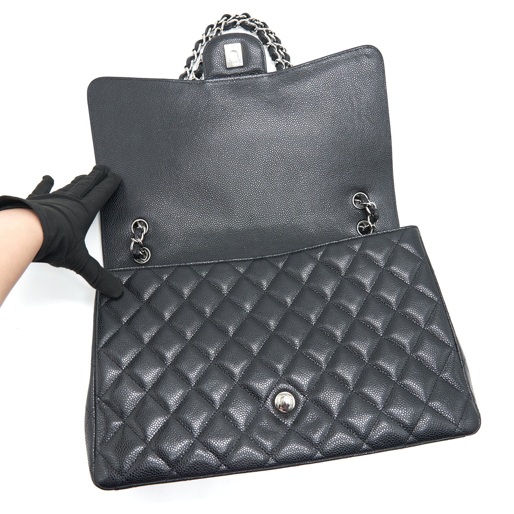 chanel-cavier-classic-maxi-single-flap-bag-black-shw