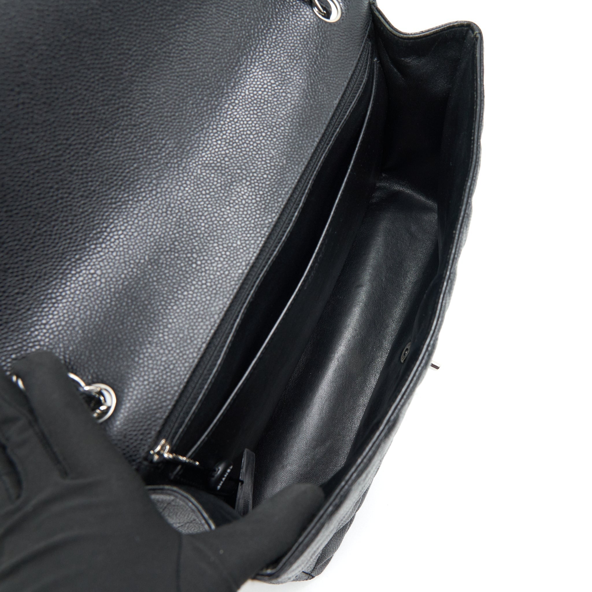 chanel-cavier-classic-maxi-single-flap-bag-black-shw