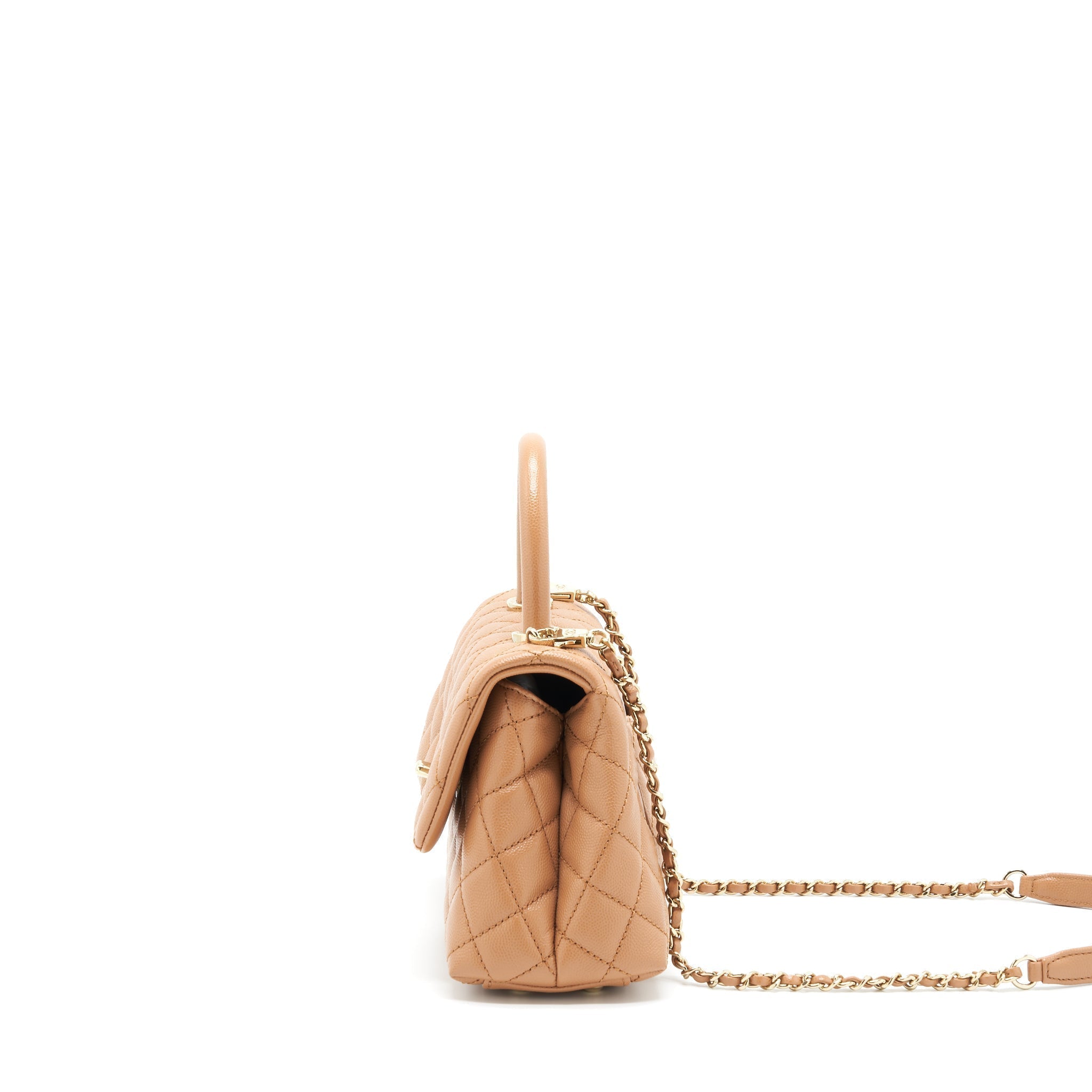 chanel-21p-small-coco-handle-caviar-nb356-caramel-lghw