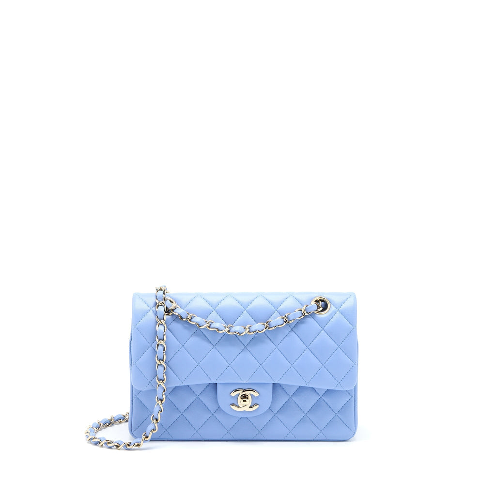 chanel-small-classic-double-flap-bag-lambskin-blue-lghw