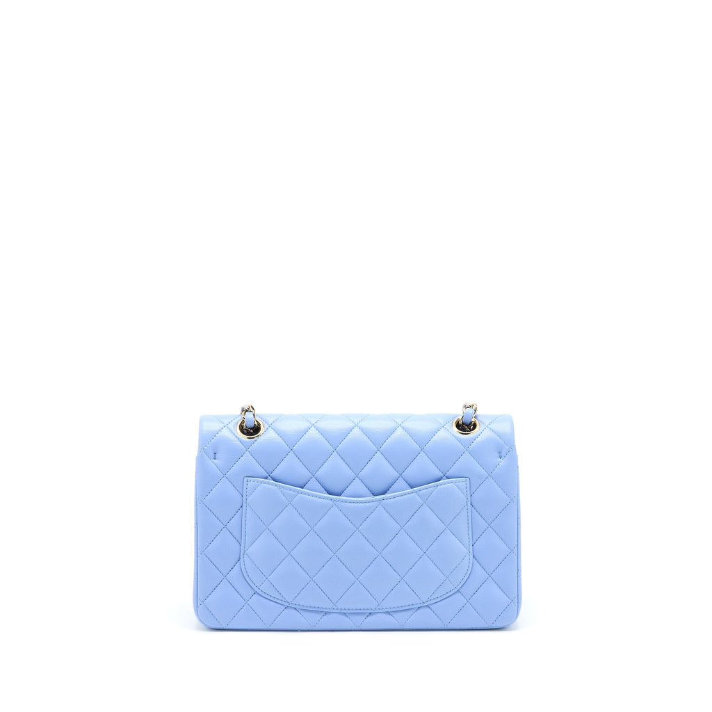 chanel-small-classic-double-flap-bag-lambskin-blue-lghw