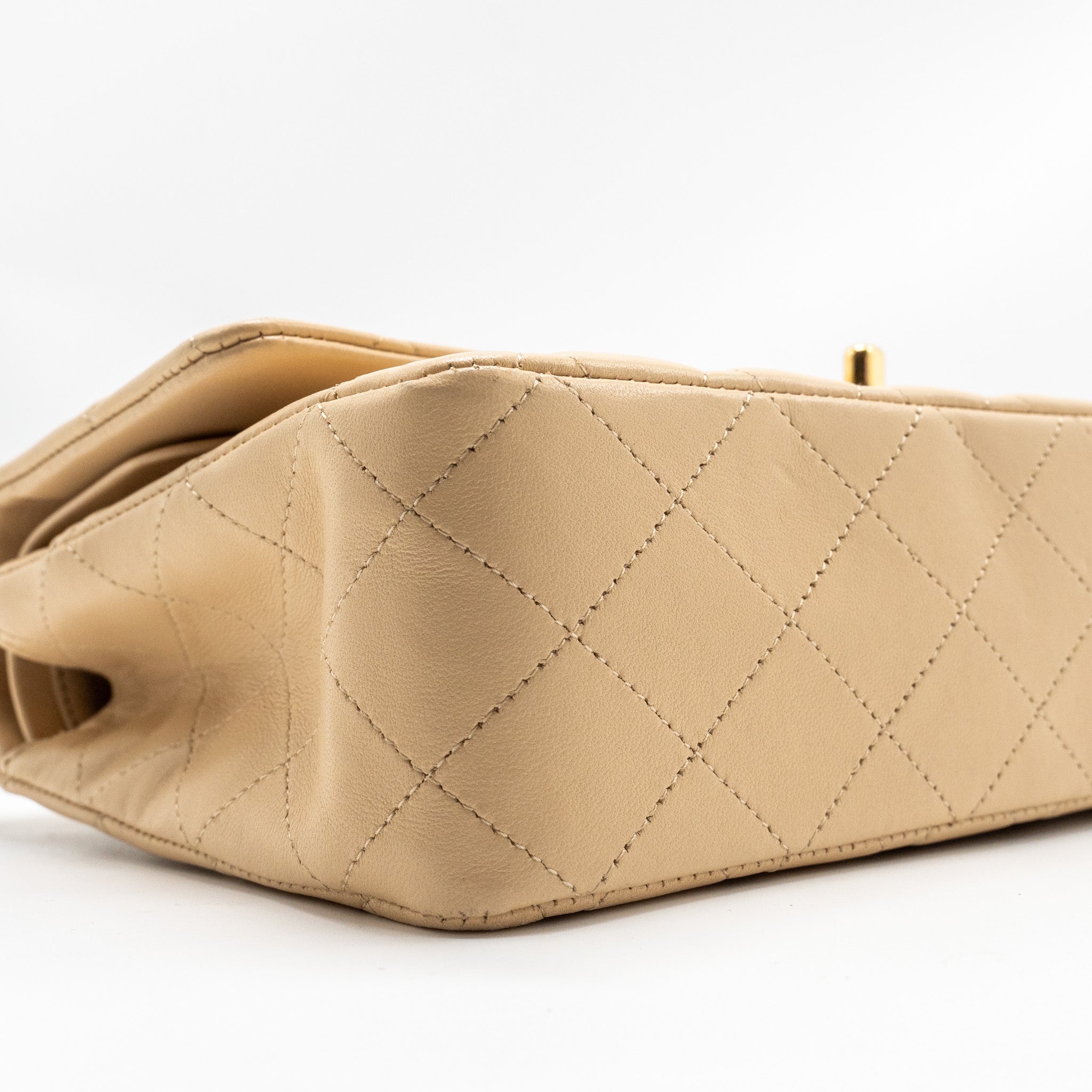 chanel-medium-classic-double-flat-bag-lambskin-beige-ghw