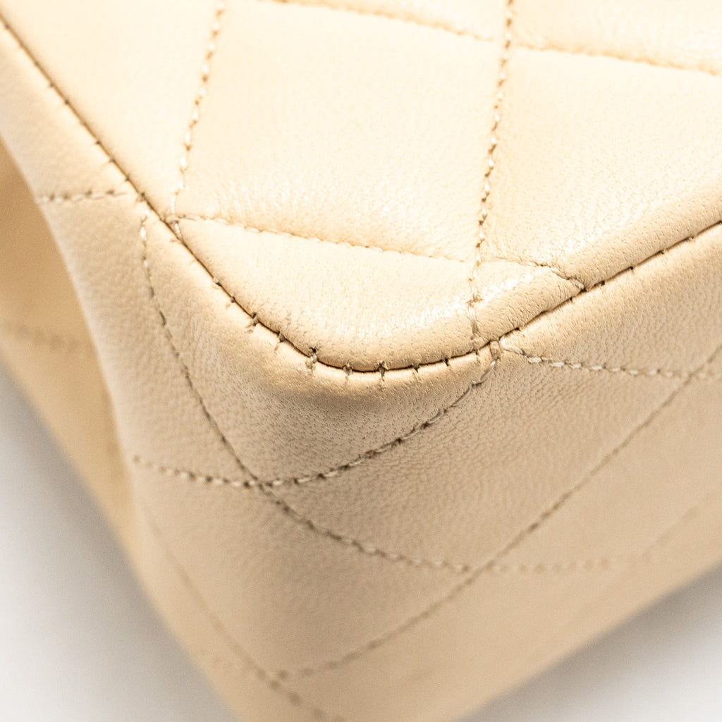 chanel-medium-classic-double-flat-bag-lambskin-beige-ghw