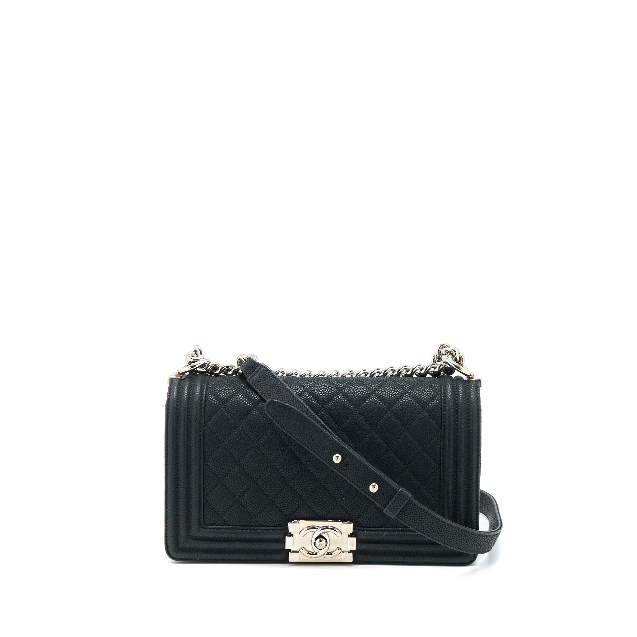 chanel-medium-boy-bag-grained-calfskin-black-shw