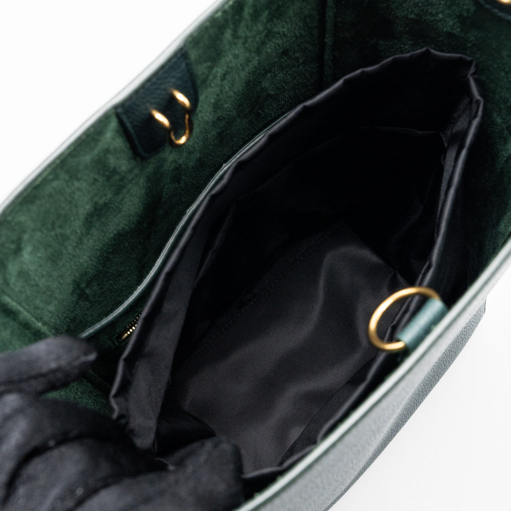 celine-sangle-bucket-bag-calfskin-dark-green-ghw