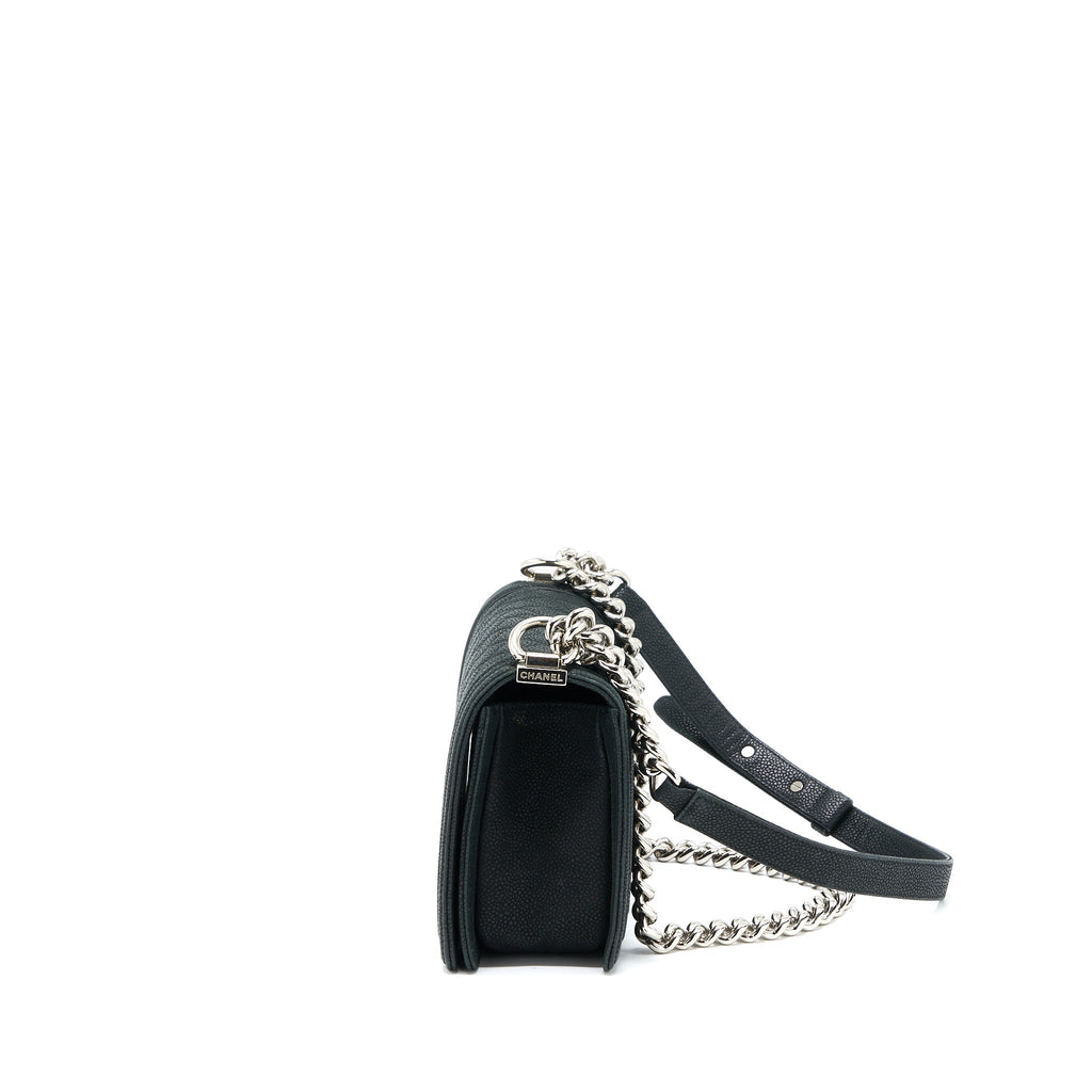 chanel-medium-boy-bag-grained-calfskin-black-shw