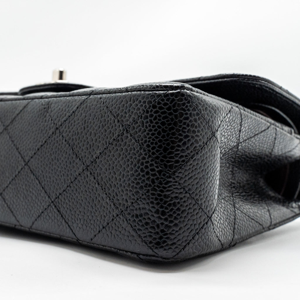 chanel-small-classic-double-flap-bag-caviar-black-shwmicrochip-3
