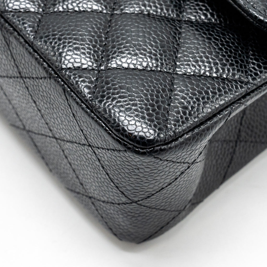 chanel-small-classic-double-flap-bag-caviar-black-shwmicrochip-3