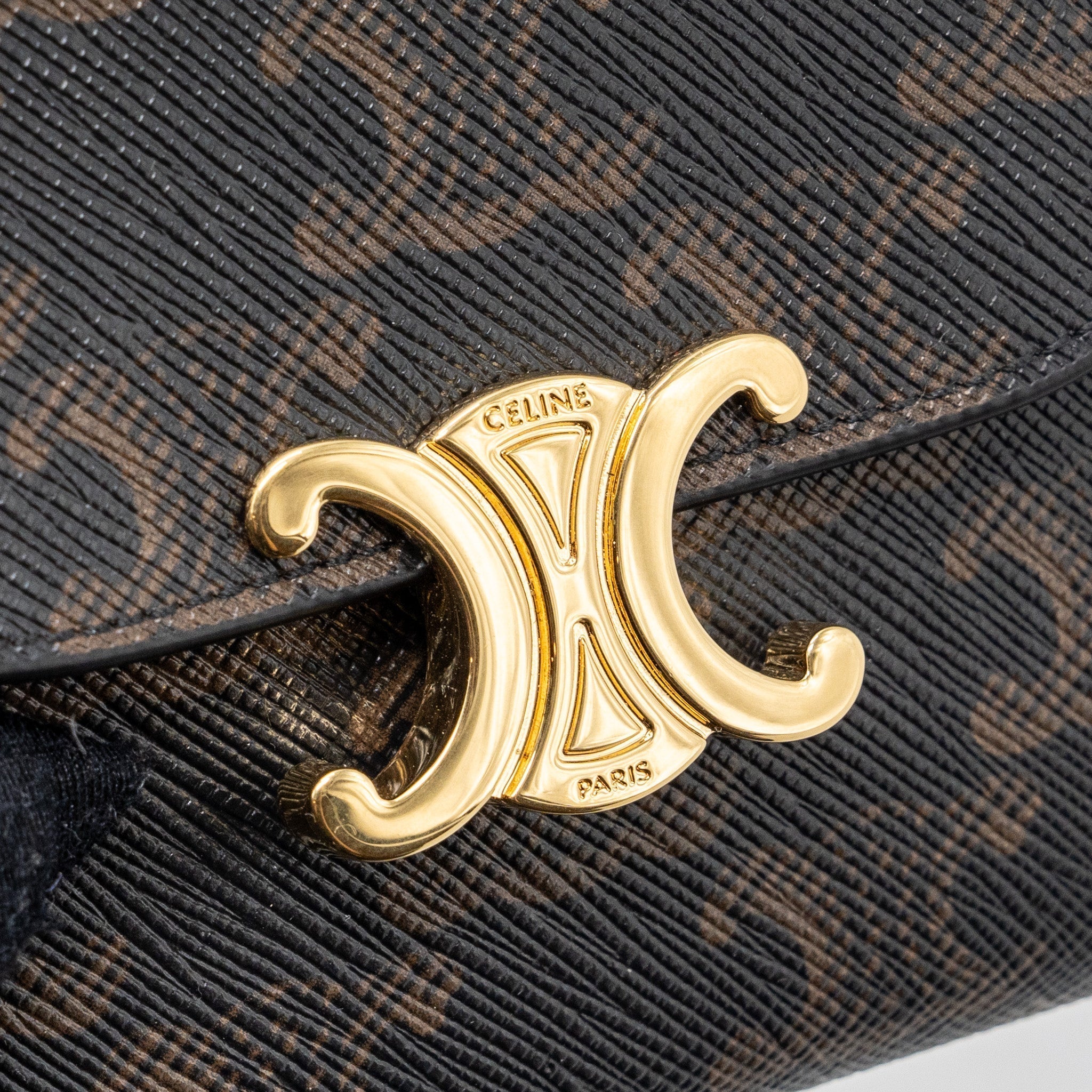 celine-small-triomphe-flap-wallet-canvas-tan-ghw