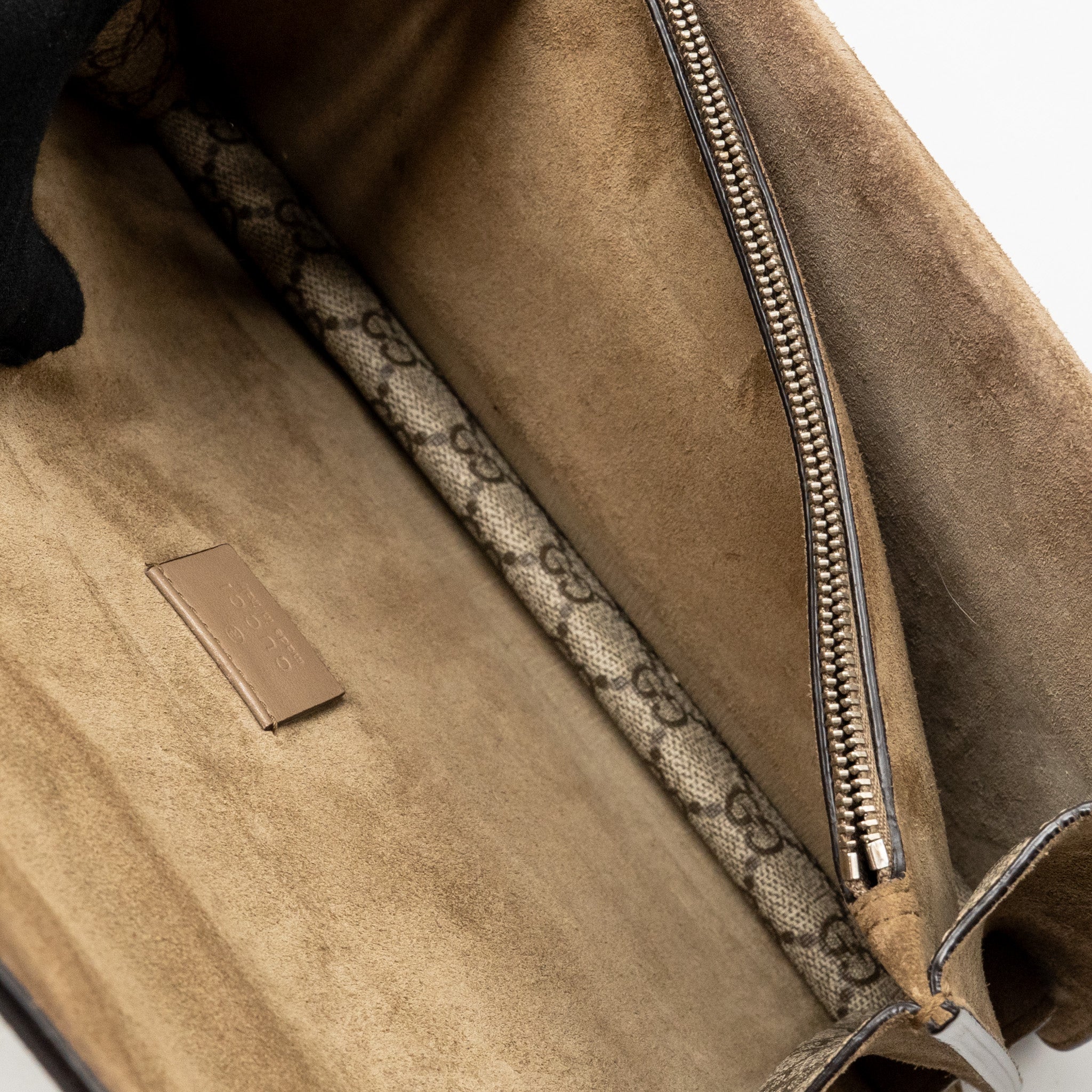 gucci-small-dionysus-shoulder-bag-gg-supreme-canvas-suede-brown-shw-1