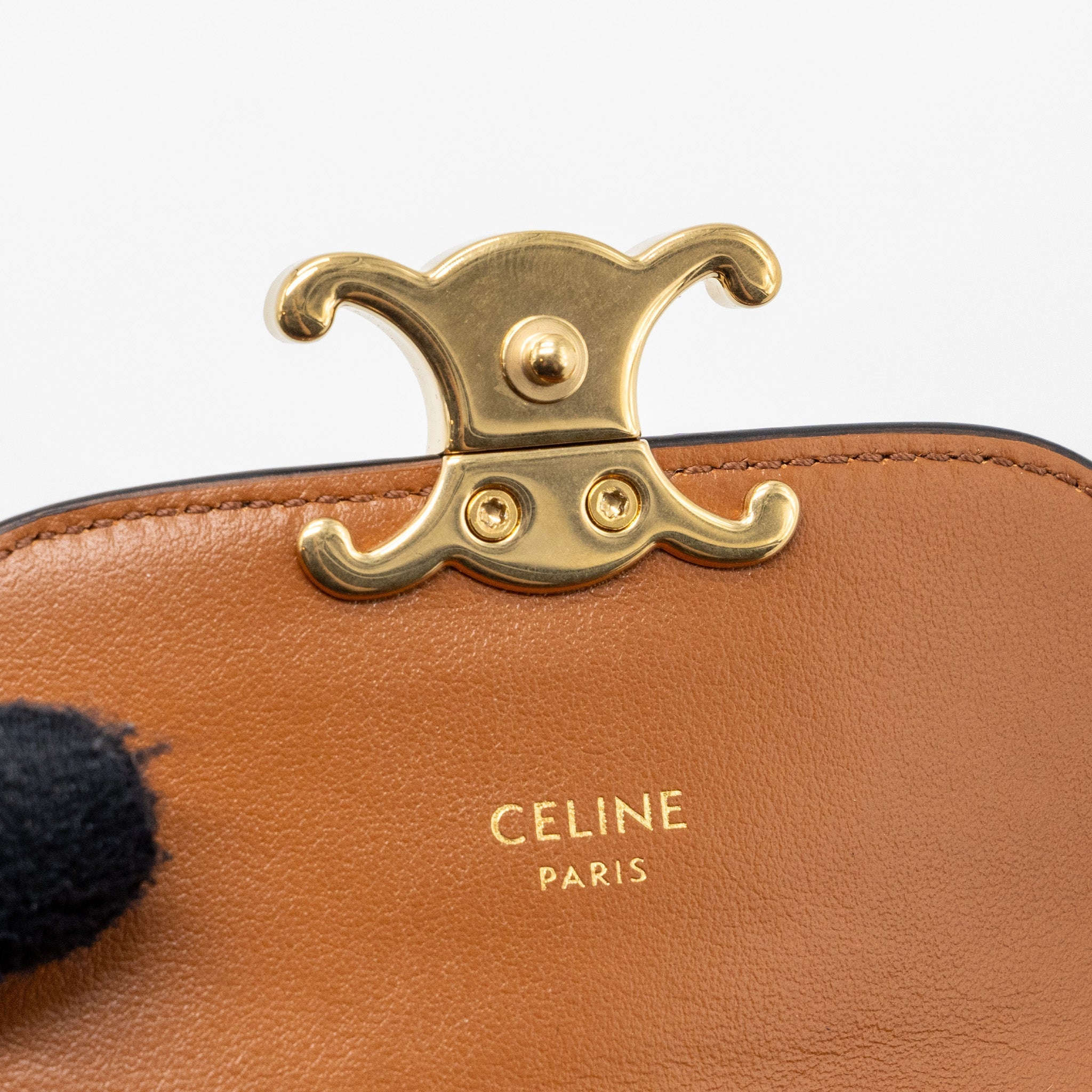 celine-small-triomphe-flap-wallet-canvas-tan-ghw
