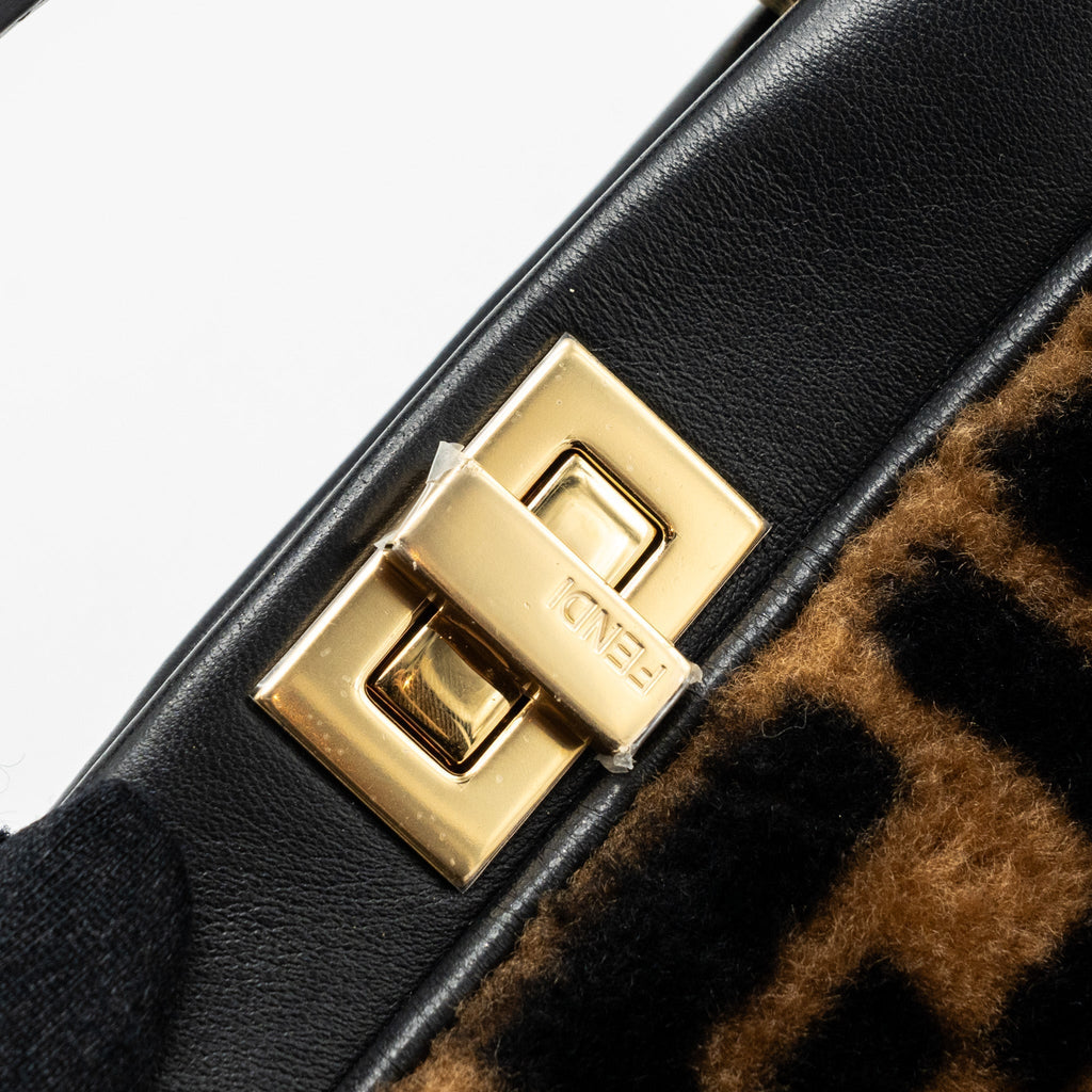 fendi-mini-peekaboo-shearling-brown-black-ghw