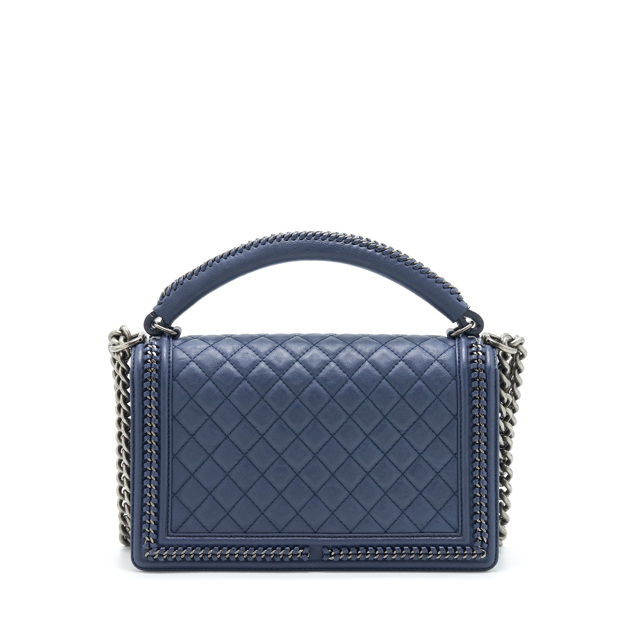 chanel-boy-bag-with-top-handle-navy-ruthenium-sliver-hardware
