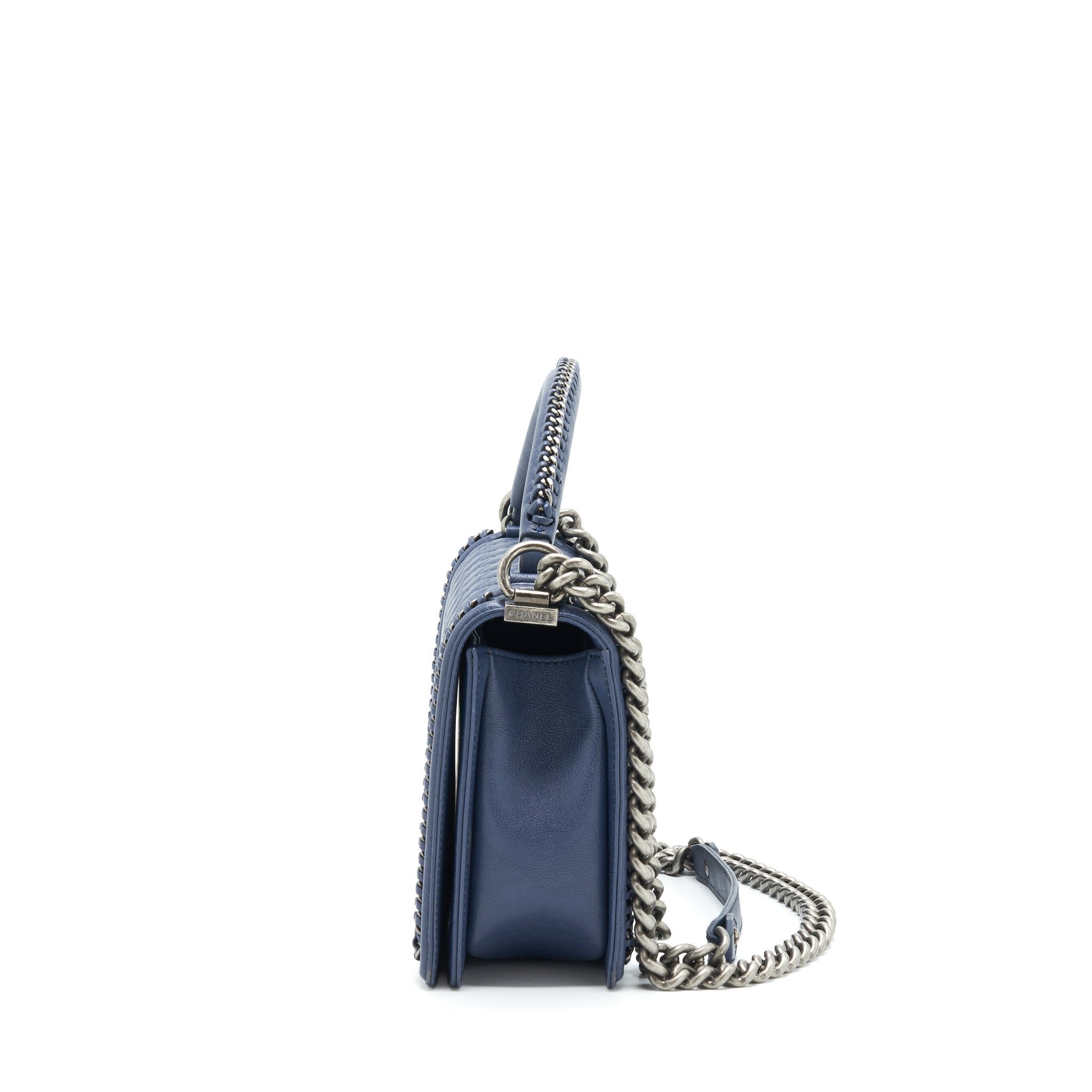 chanel-boy-bag-with-top-handle-navy-ruthenium-sliver-hardware