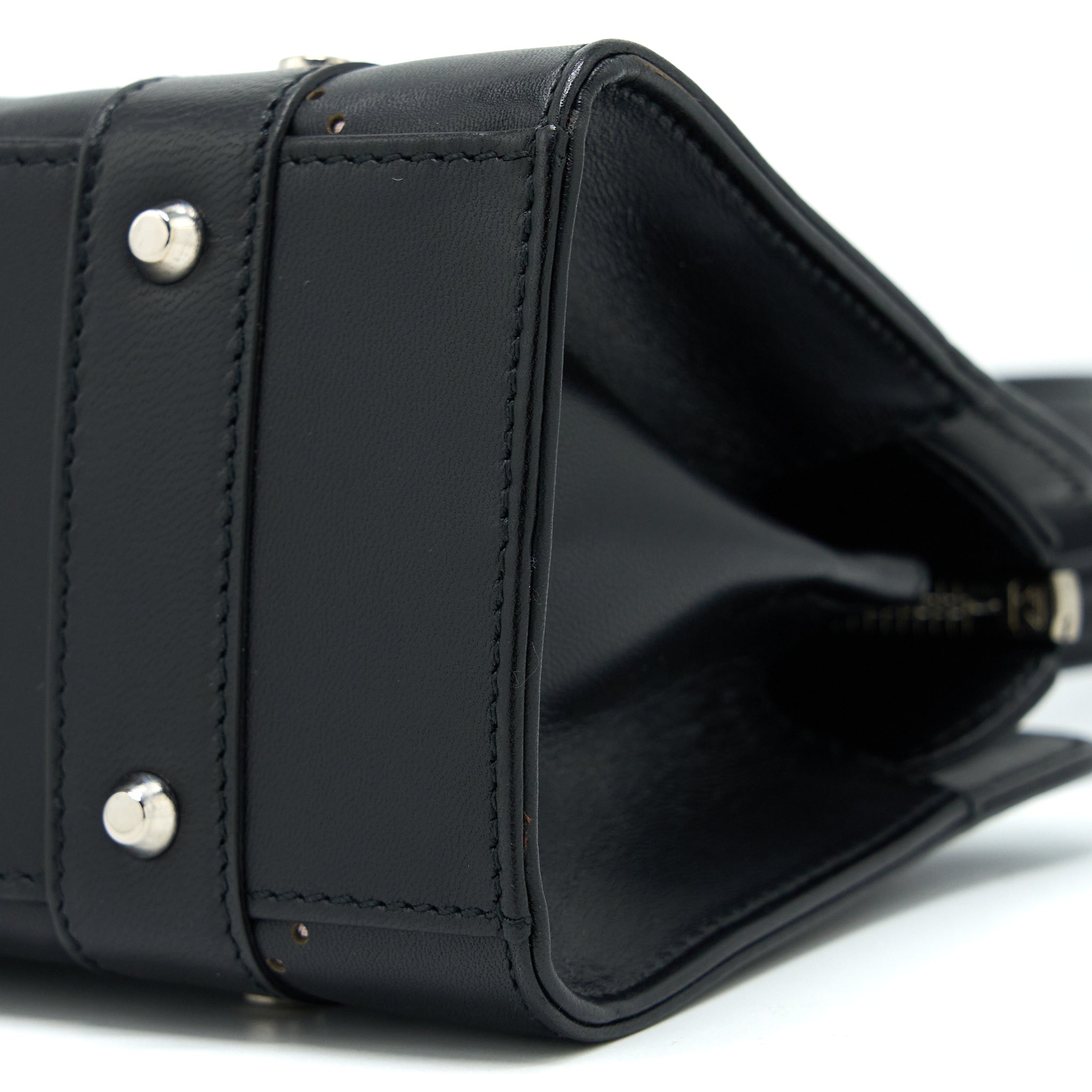 dior-vintage-lady-dior-long-cuir-bag-calfskin-black-shw