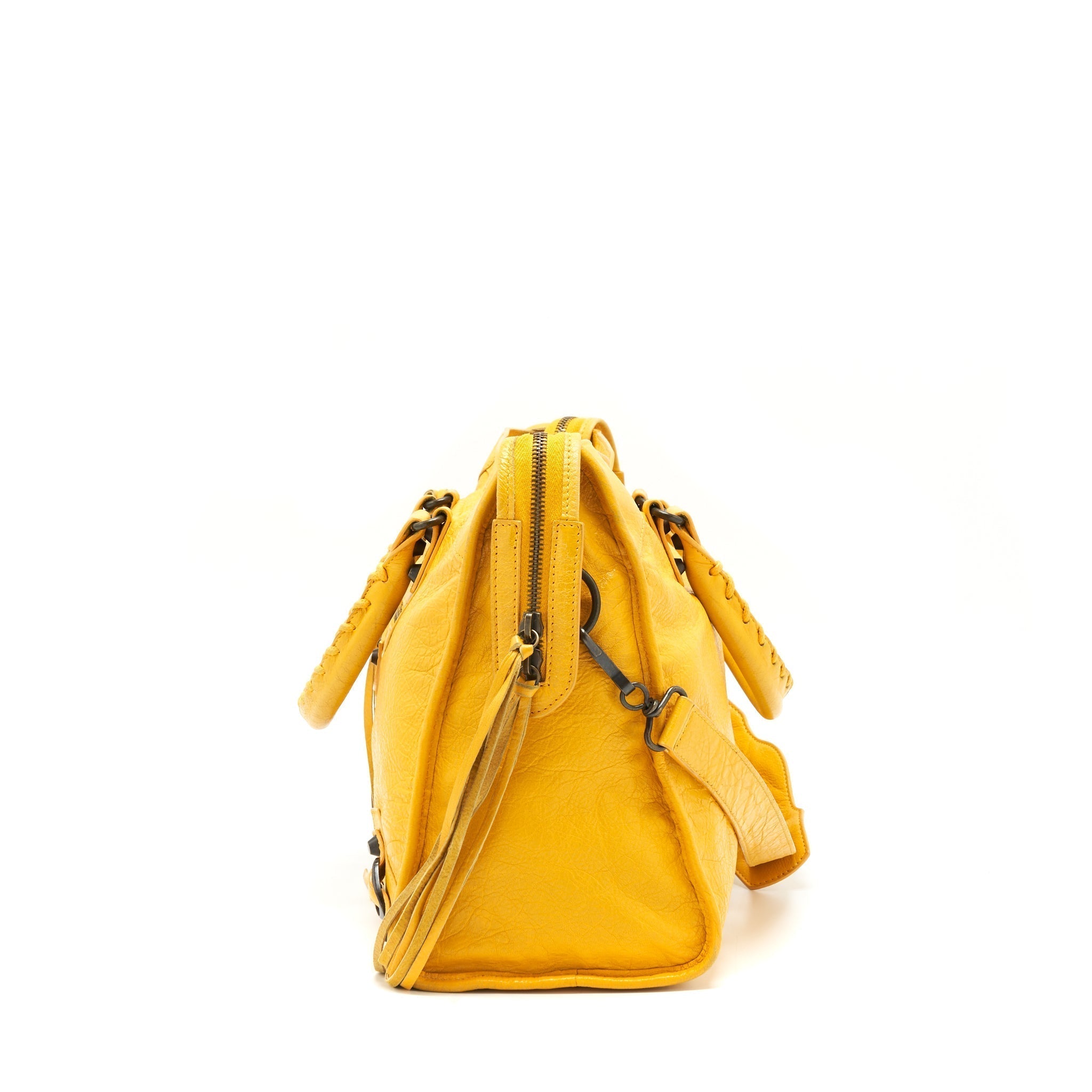 balenciaga-classic-city-bag-yellow-ruthenium-hardware