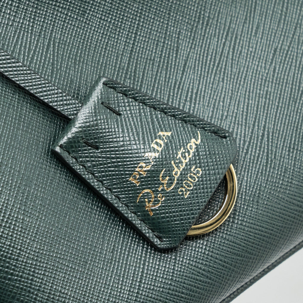 prada-re-edition-2005-saffiano-leather-dark-green-ghw