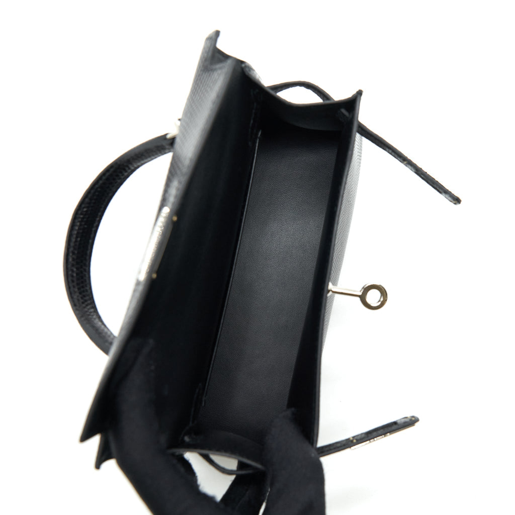 hermes-mini-kelly-20cm-lizard-black-shw
