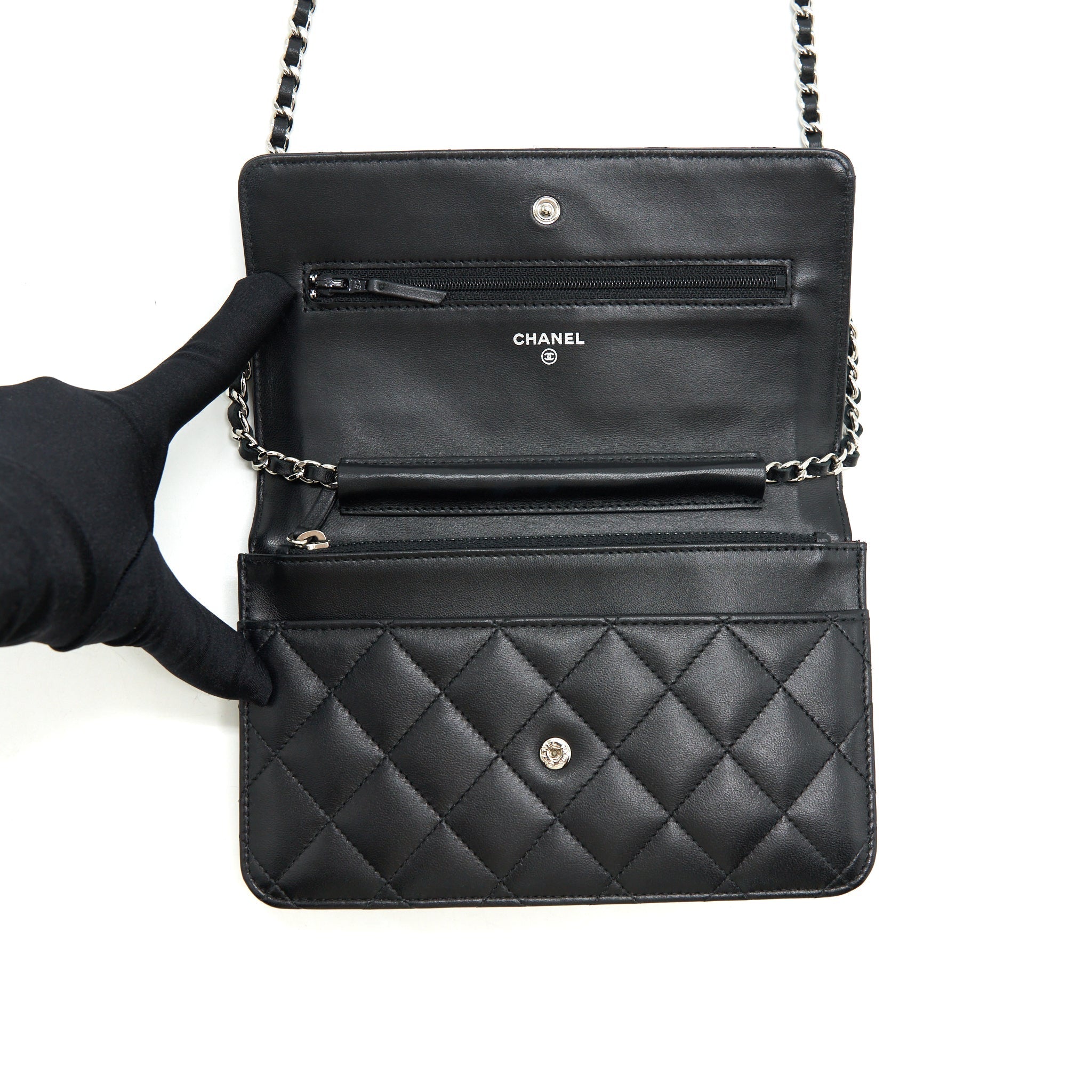 chanel-classic-wallet-on-chain-lambskin-black-shw