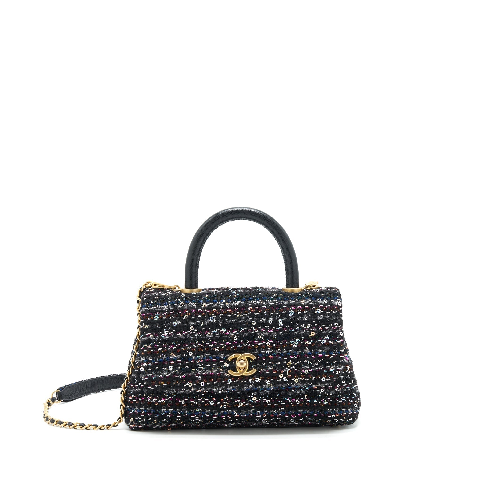 chanel-small-tweed-coco-handle-24cm-black-ghw