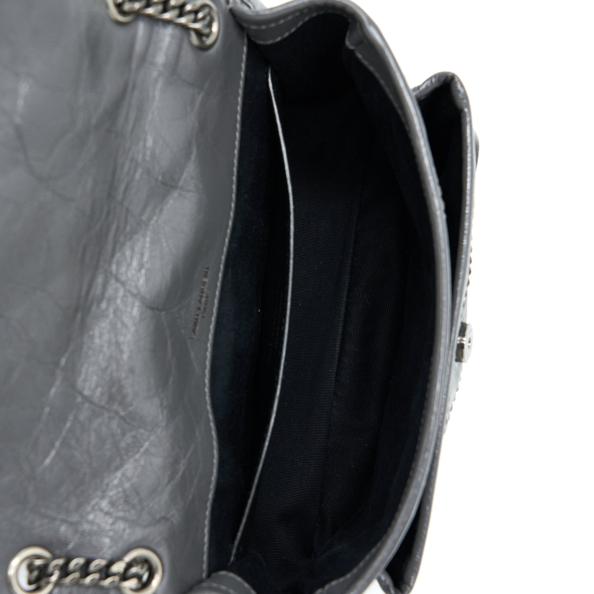 saint-laurent-ysl-niki-baby-dark-grey-with-grey-hardware
