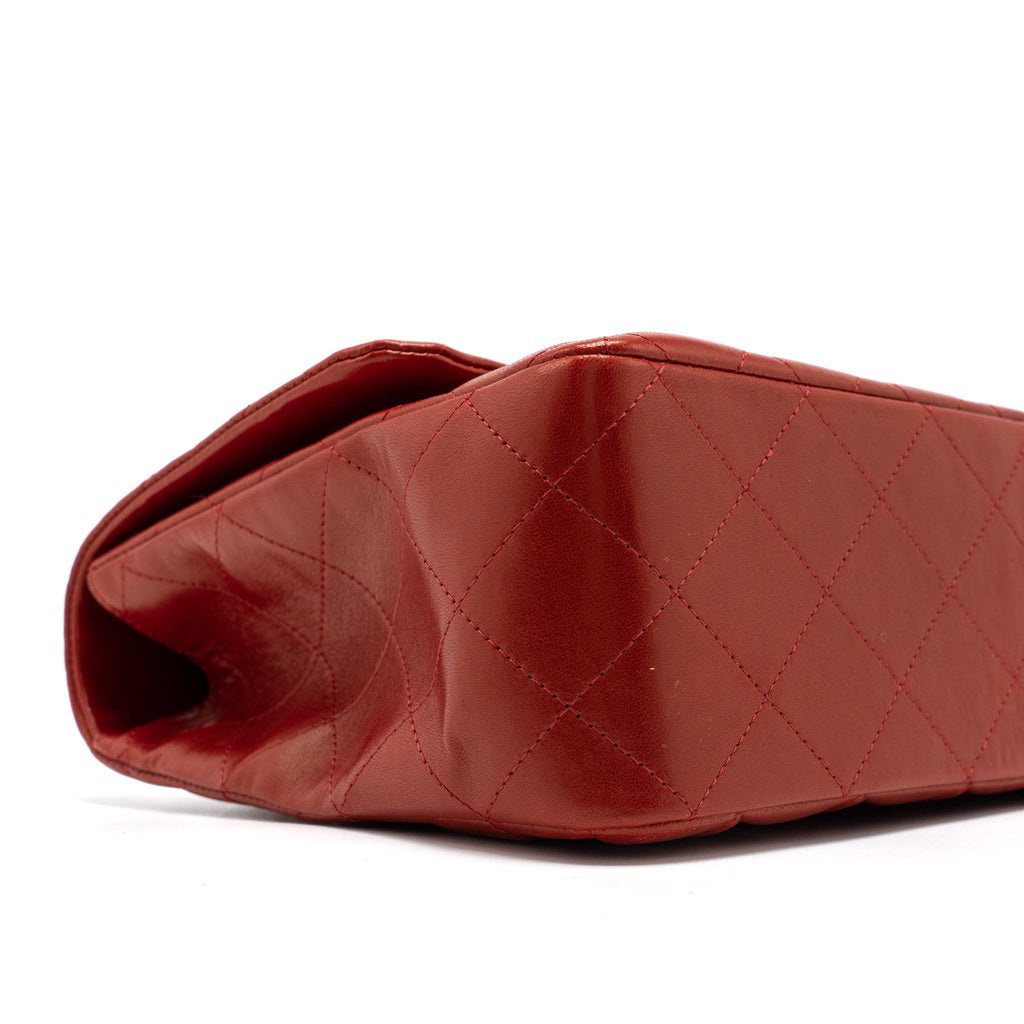 chanel-jumbo-classic-single-flap-bag-lambskin-red-shw