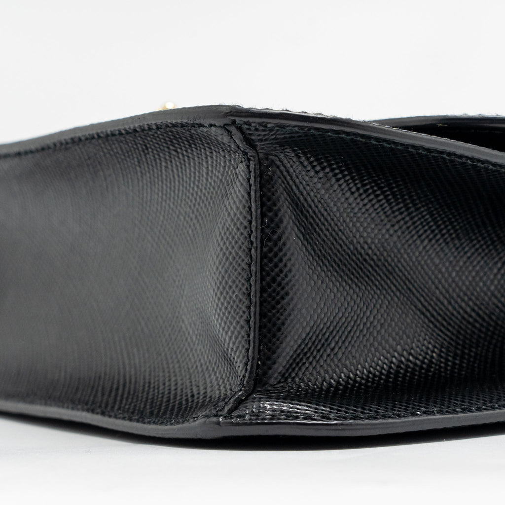 prada-saffiano-leather-flap-shoulder-bag-calfskin-black-ghw