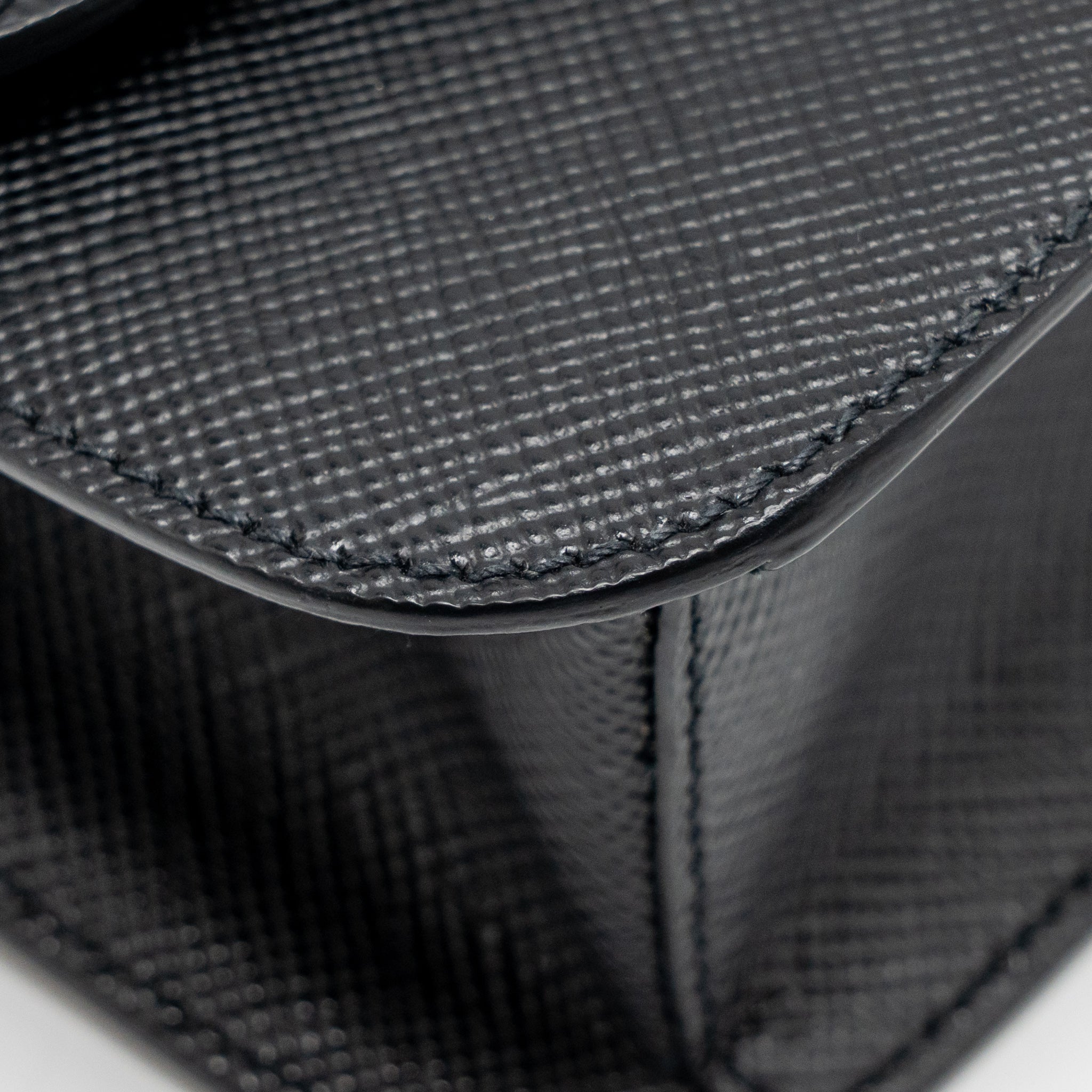 prada-saffiano-leather-flap-shoulder-bag-calfskin-black-ghw